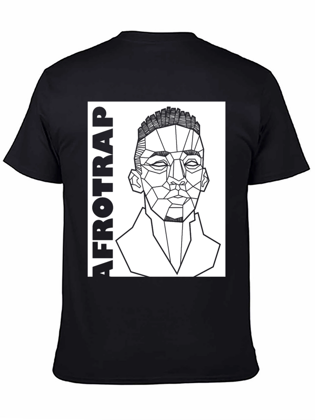 Afrotrap Geometric Graphic Tee - Black