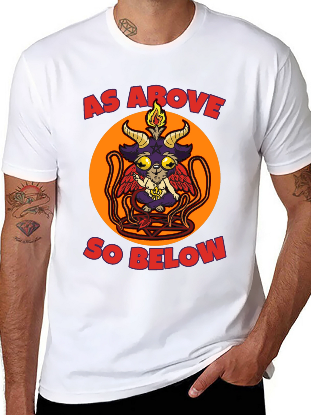 As Above So Below Baphomet T-Shirt