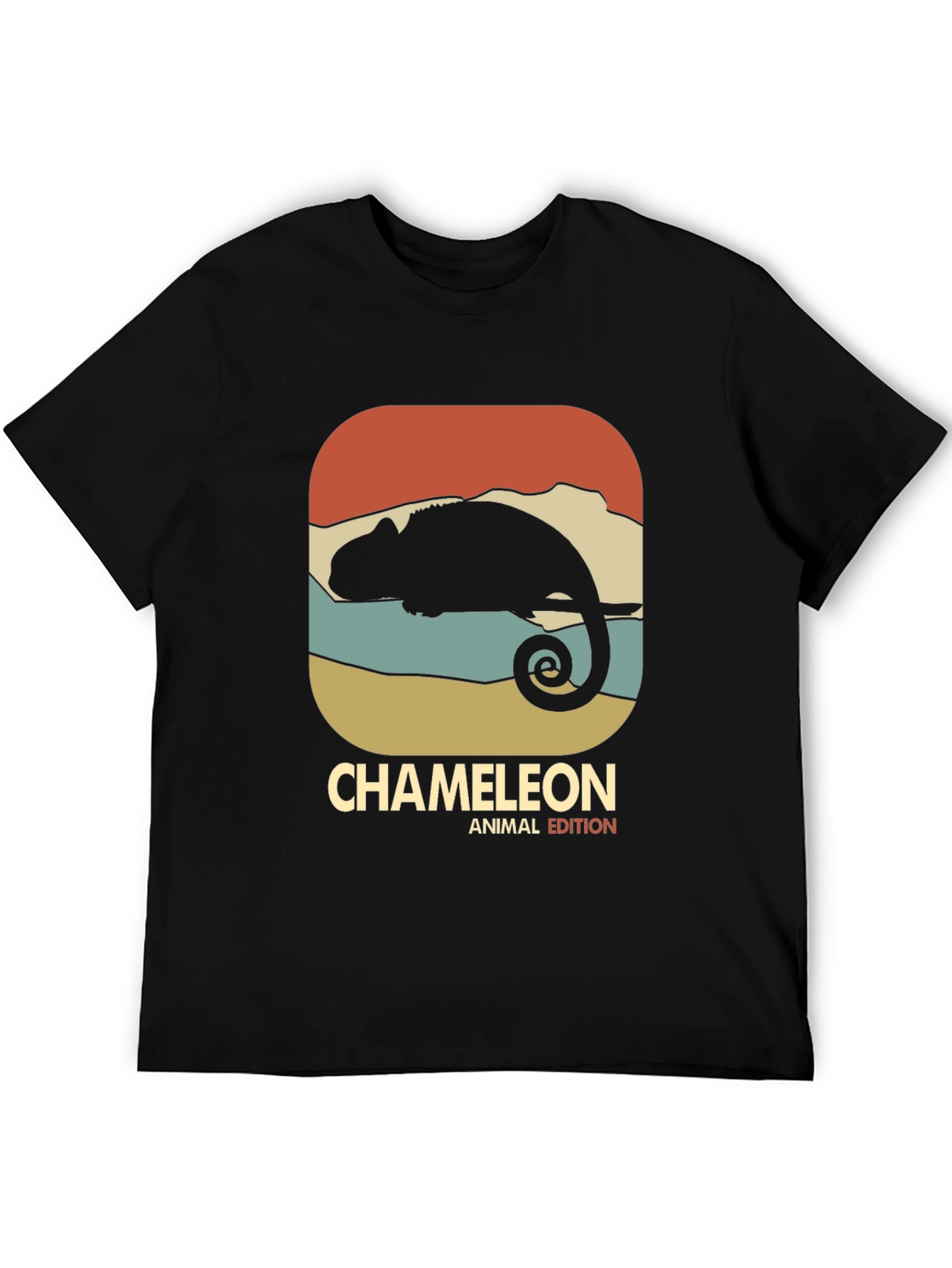 Retro Chameleon Animal Edition Graphic T-Shirt