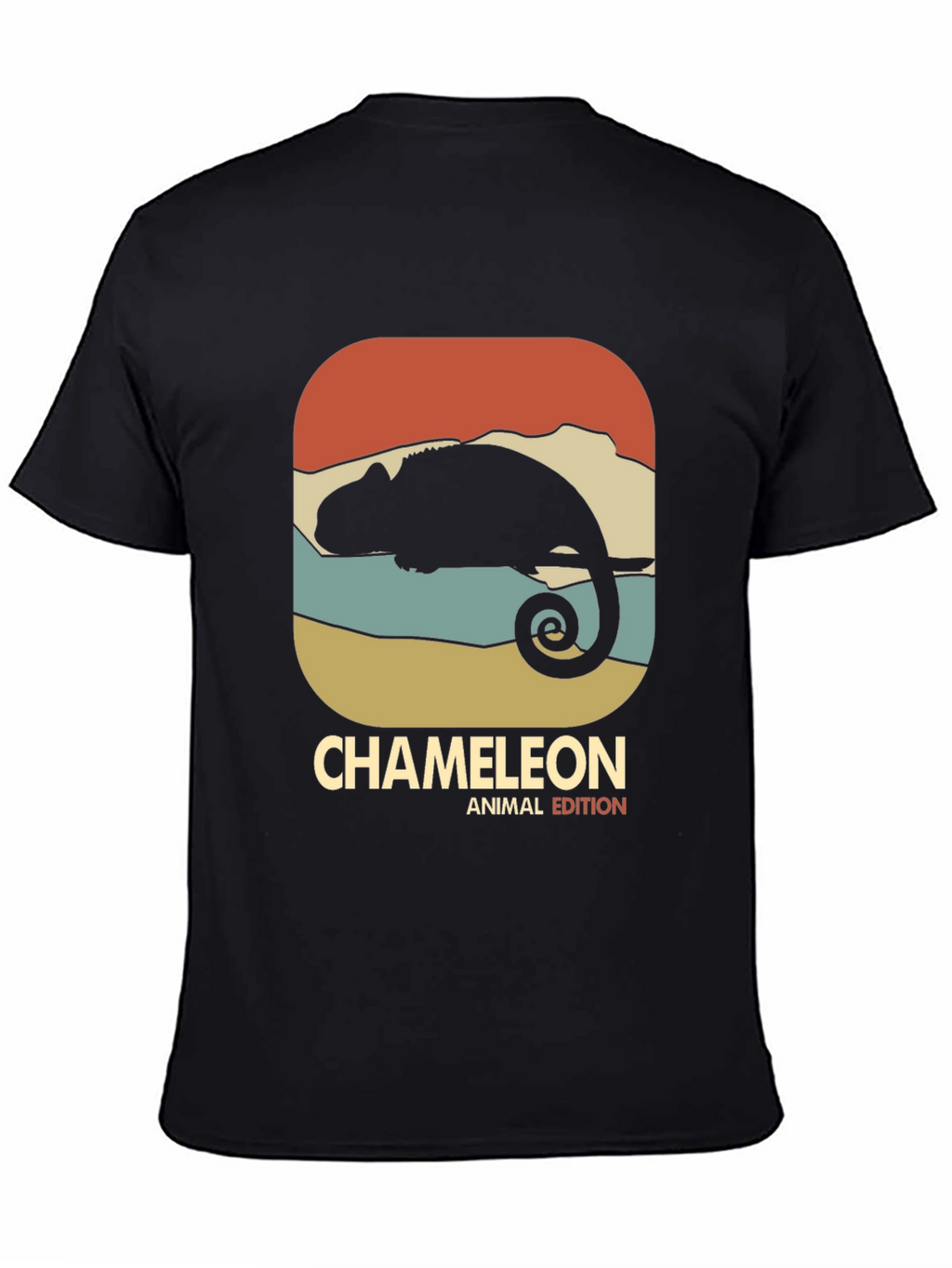 Retro Chameleon Animal Edition Graphic T-Shirt
