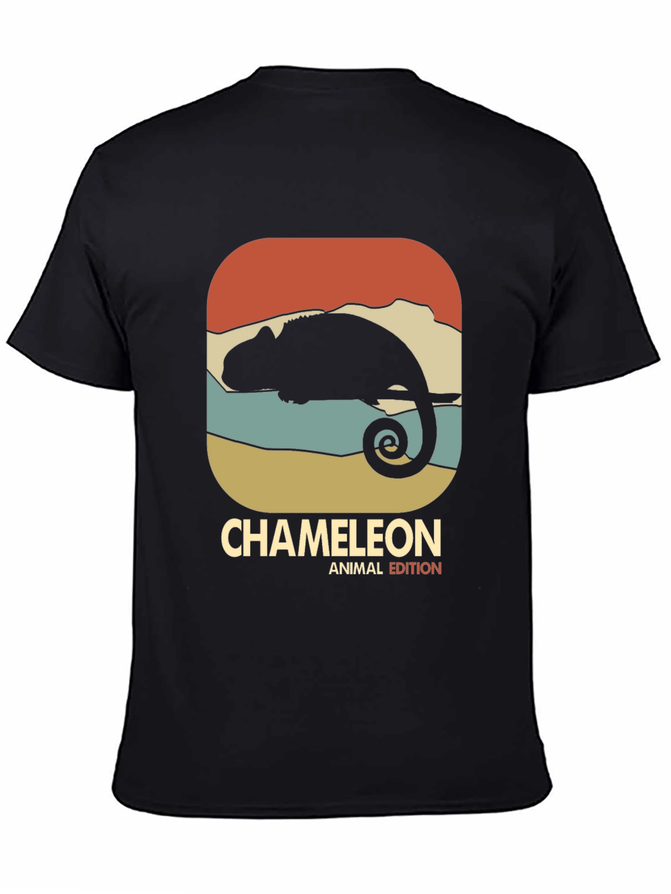 Retro Chameleon Animal Edition Graphic T-Shirt