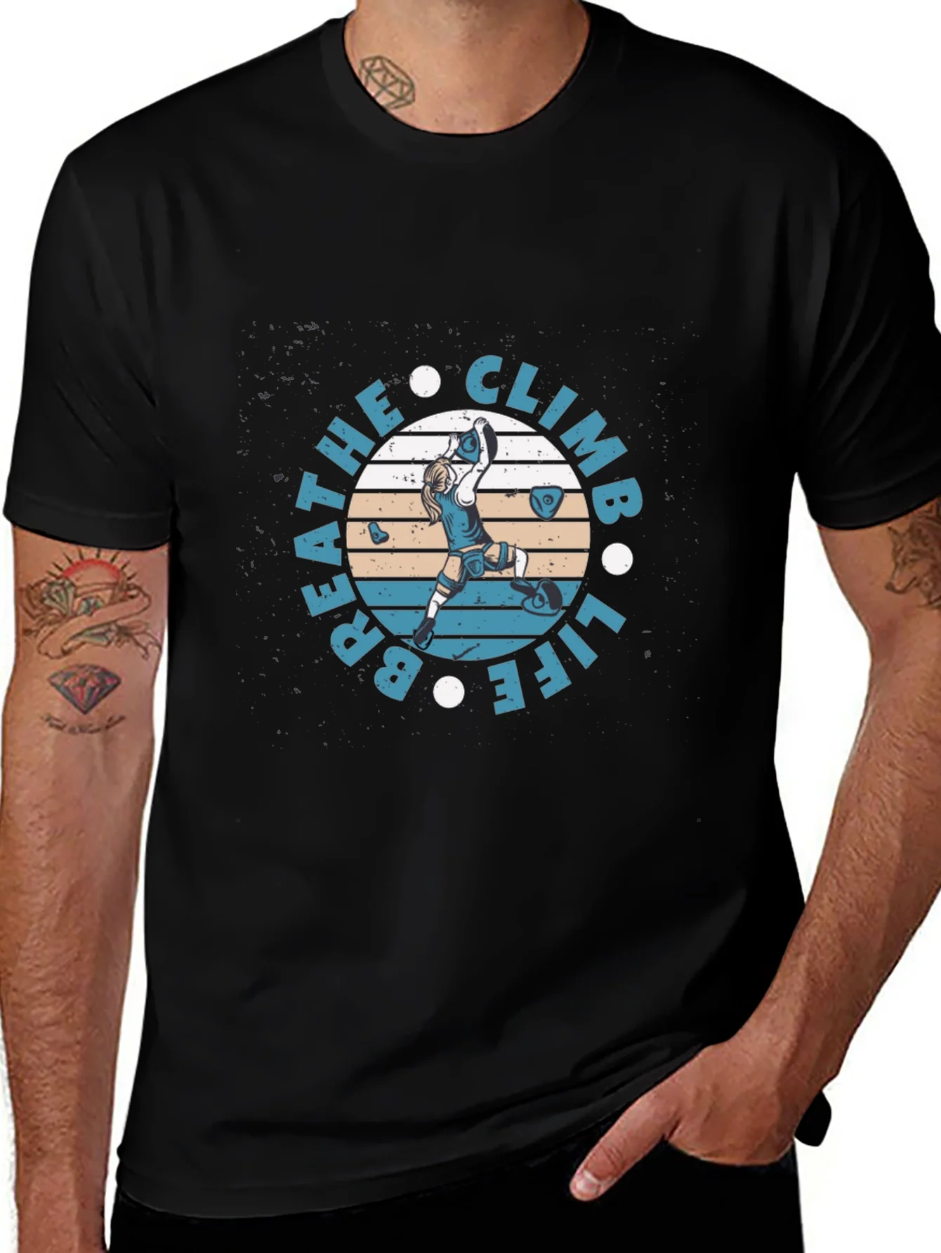 Breathe Climb Life Graphic T-Shirt