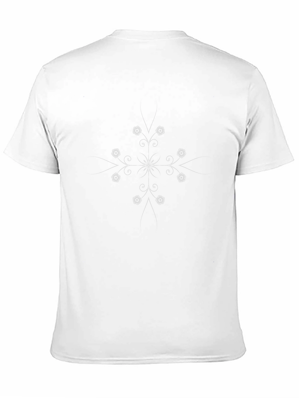 Floral Mandala Black T-Shirt