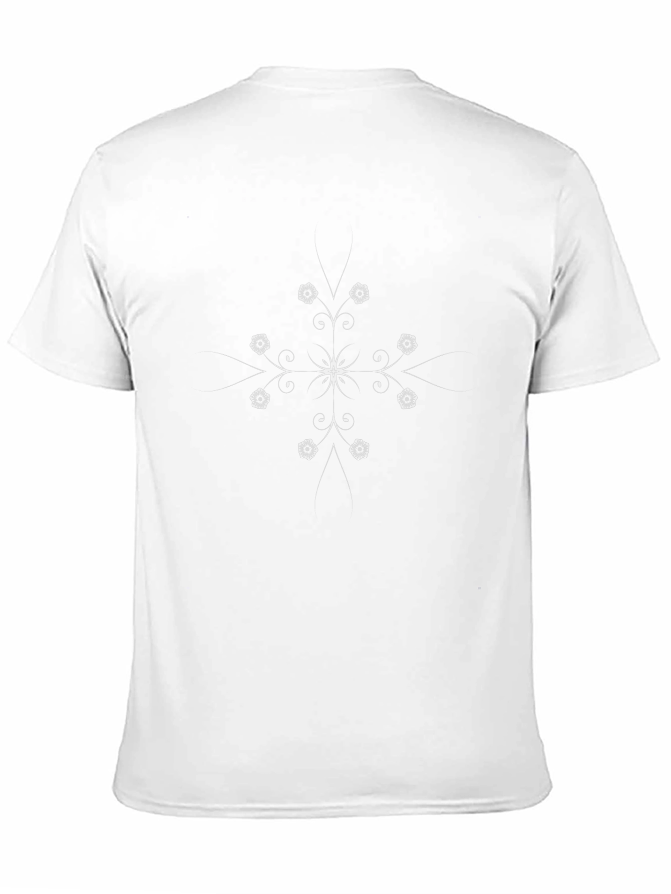 Floral Mandala Black T-Shirt