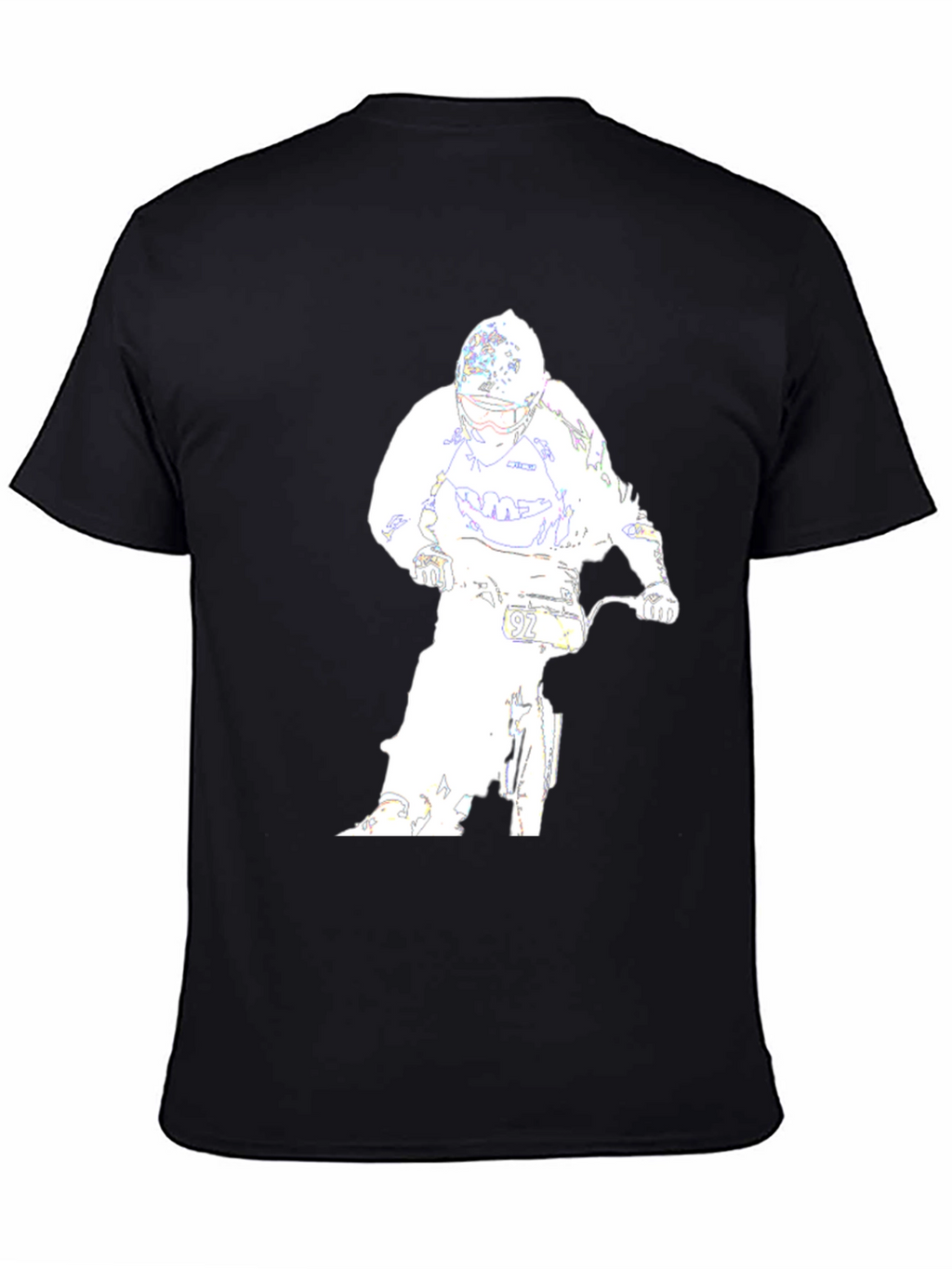 Motocross Rider Graphic Tee - Black