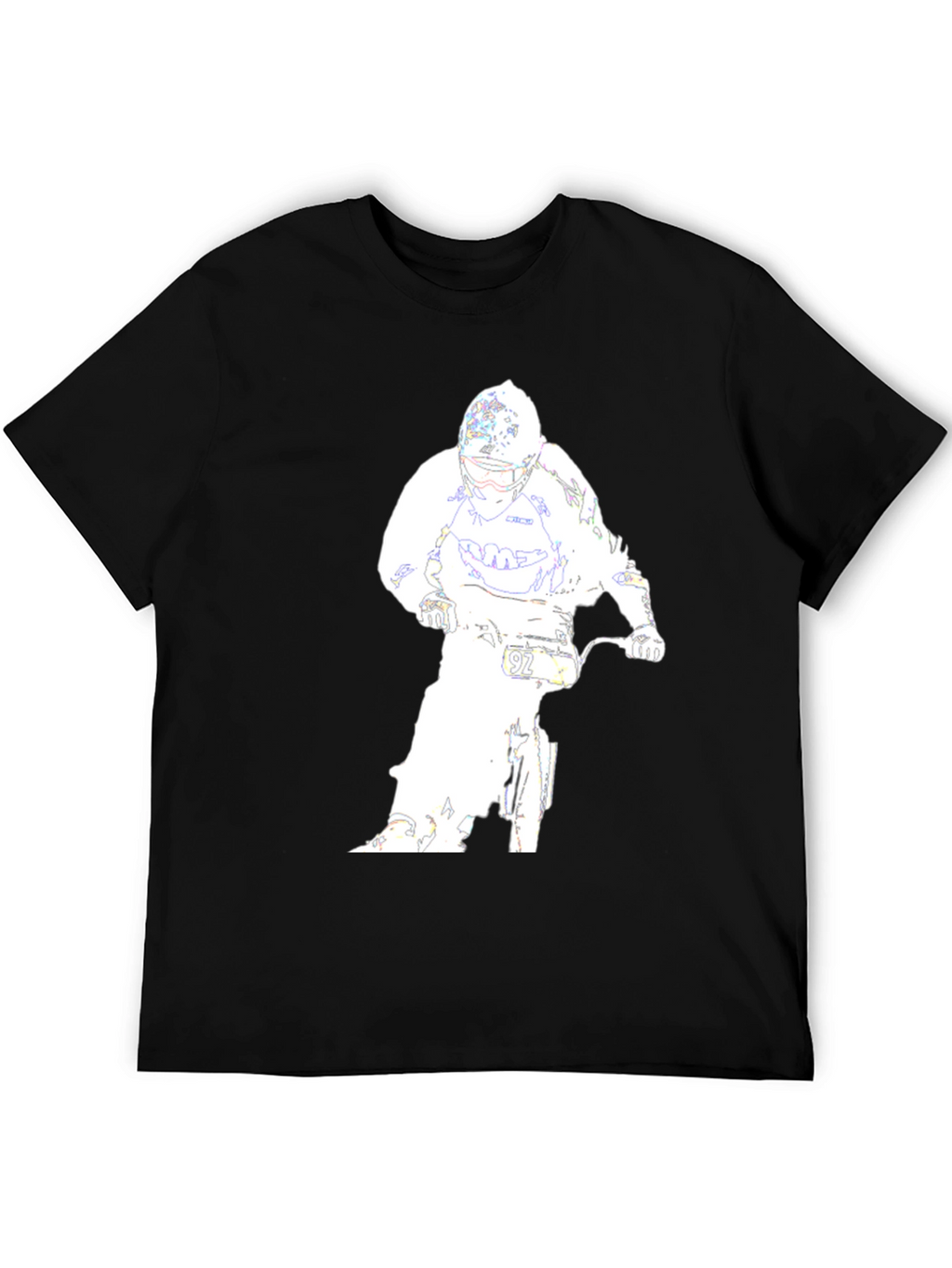 Motocross Rider Graphic Tee - Black