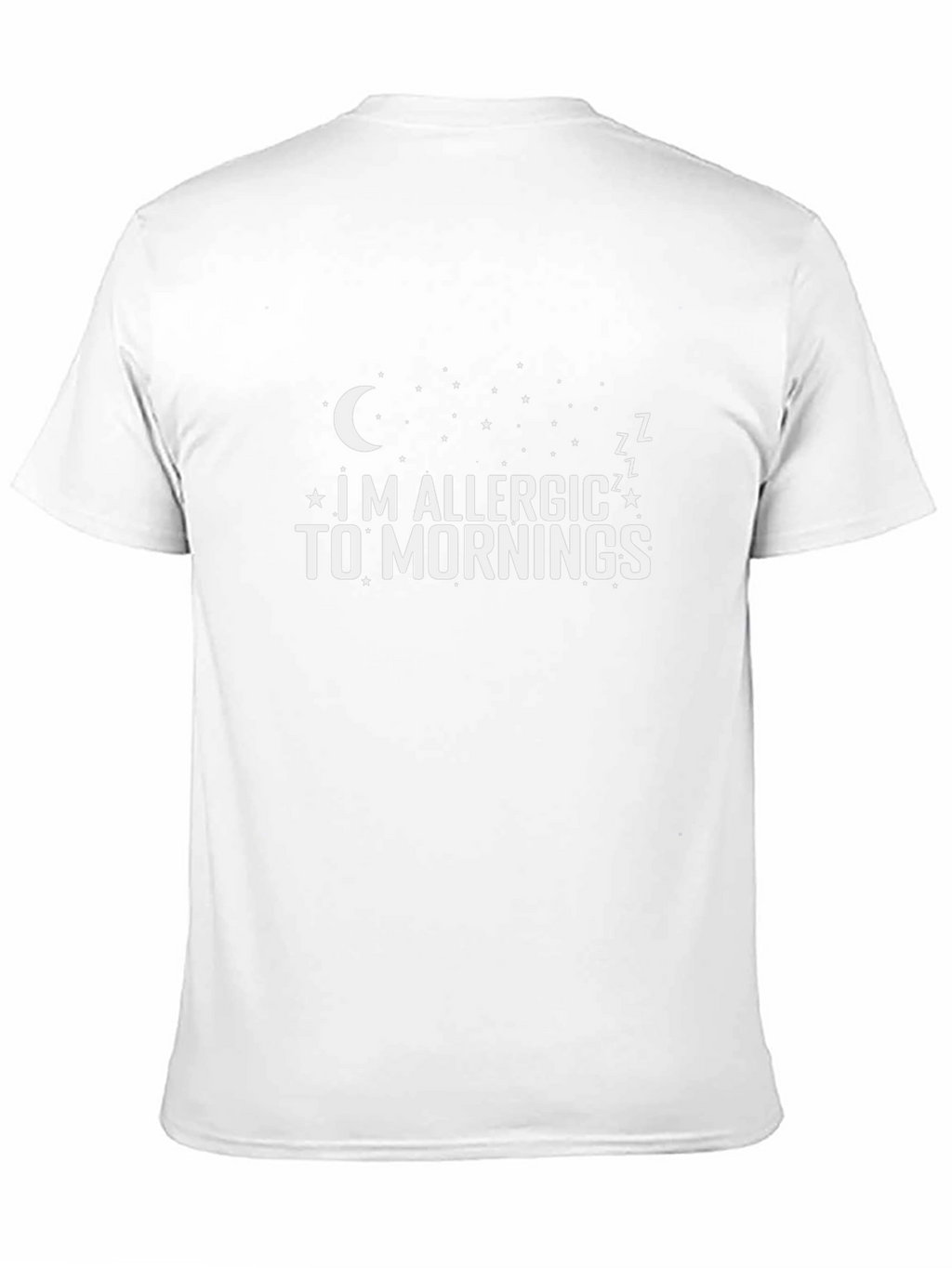 Im Allergic To Mornings Funny Graphic T-Shirt