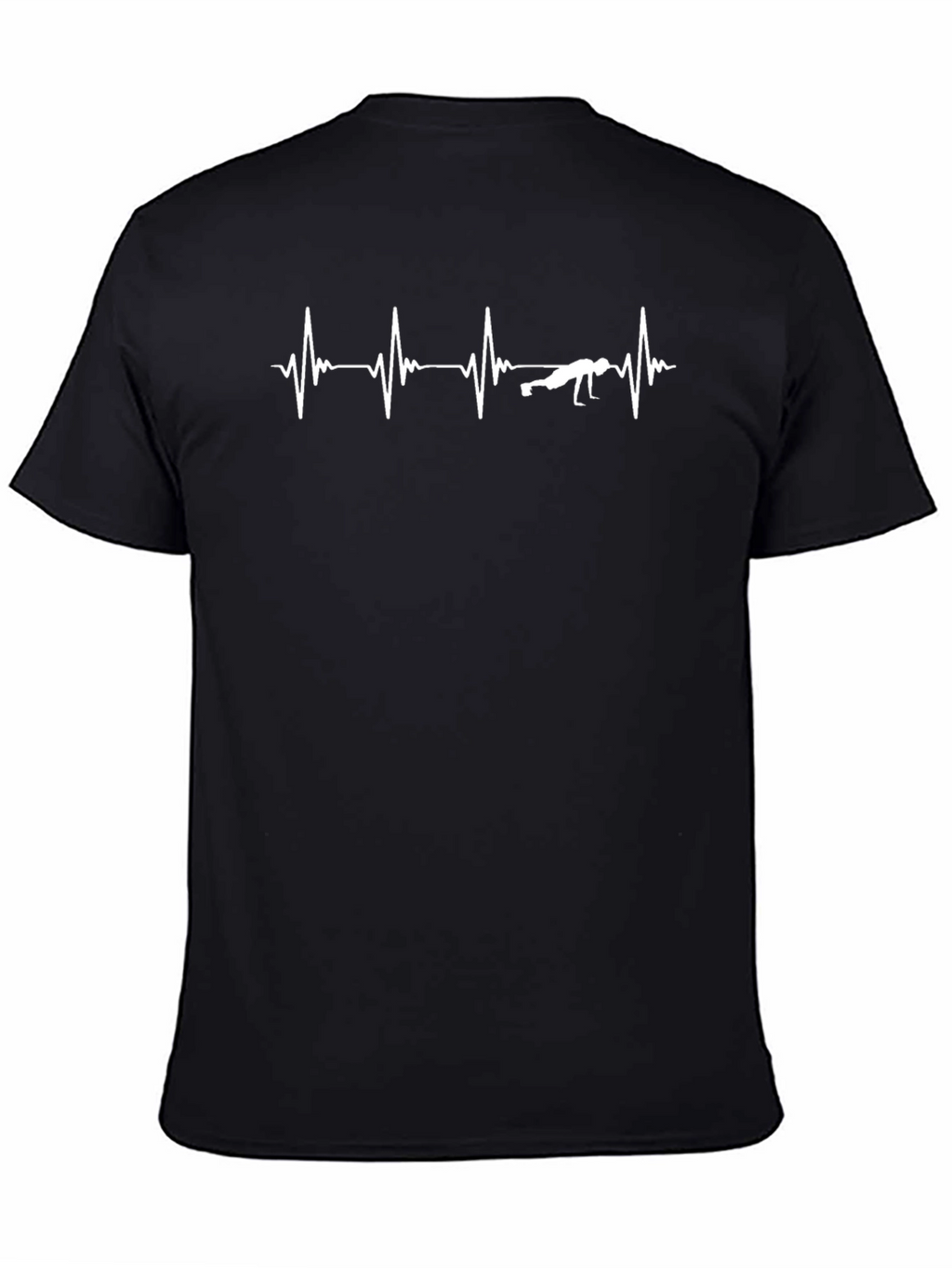 Fitness Heartbeat Graphic Tee - Push-up Design!