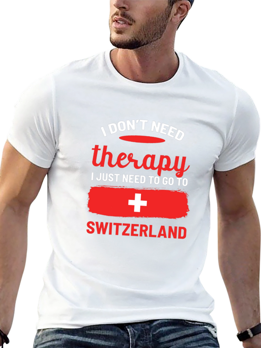 Switzerland Therapy T-Shirt - Travel Lover Tee
