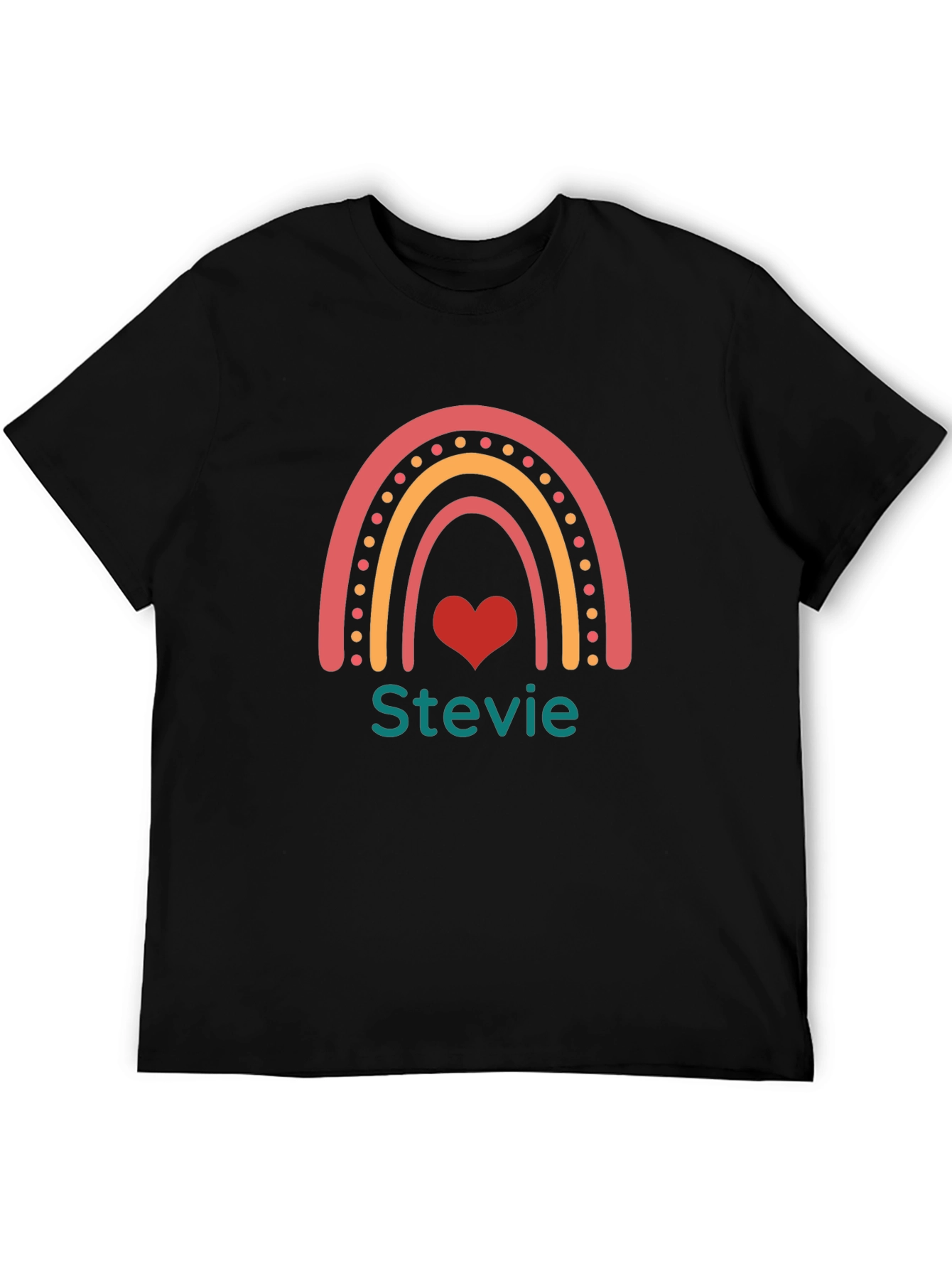 Rainbow Stevie Heart T-Shirt