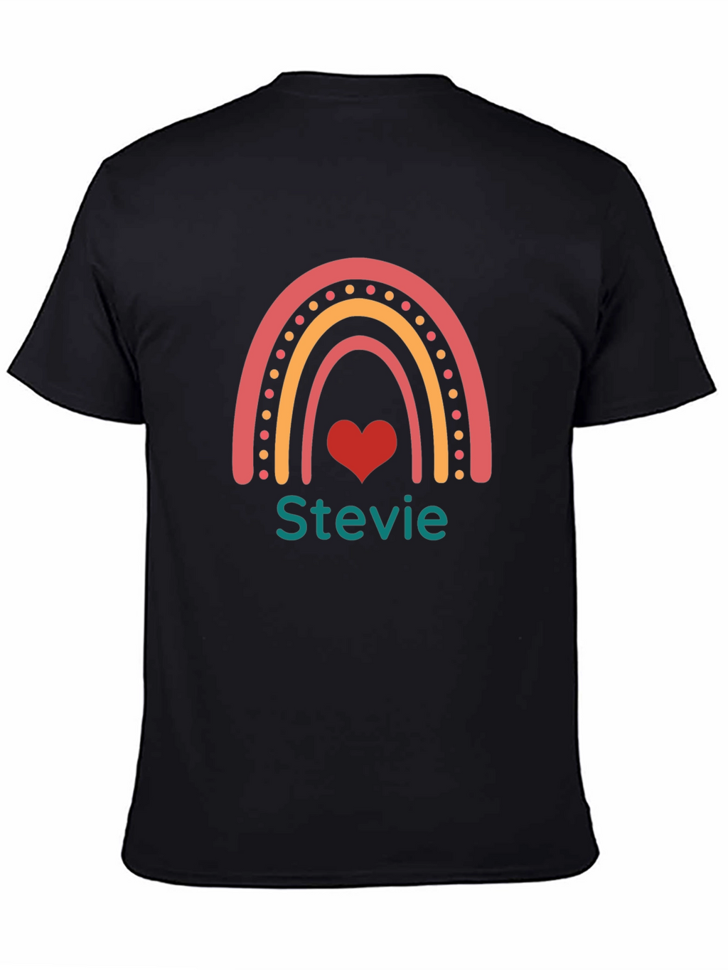 Rainbow Stevie Heart T-Shirt