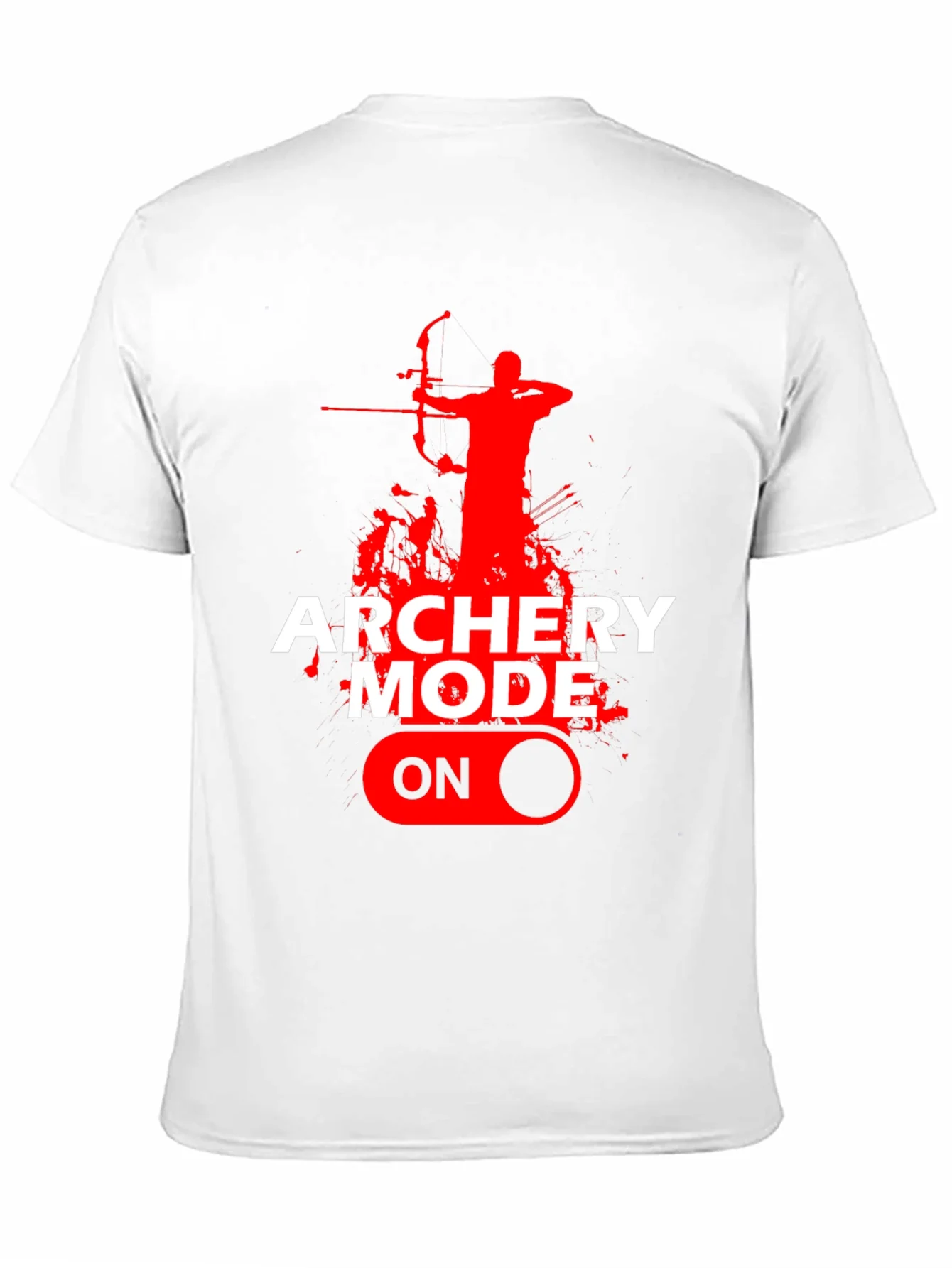 Archery Mode On Graphic Tee - Black Cotton T-Shirt