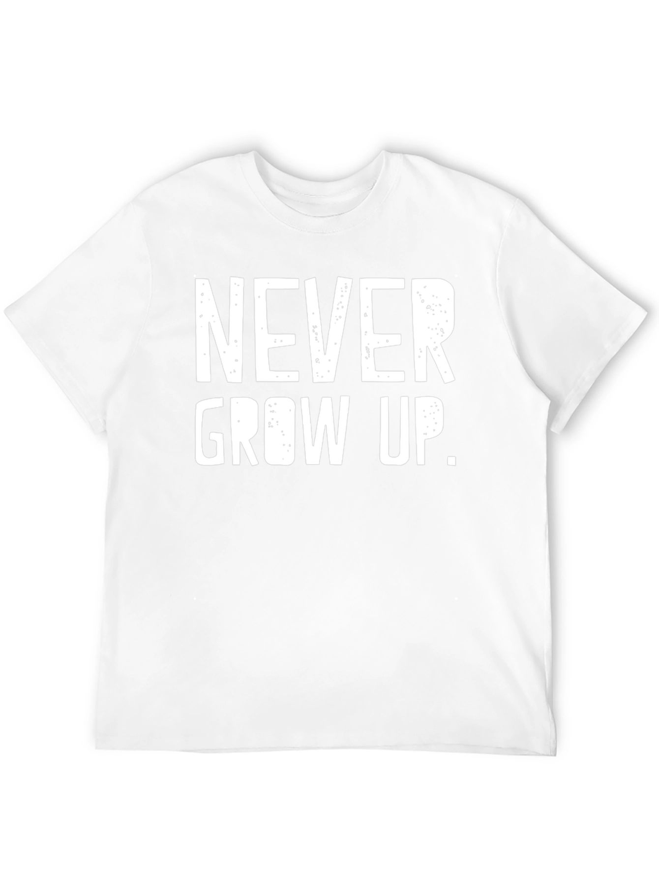 Never Grow Up Graphic Tee - Unisex Black T-Shirt