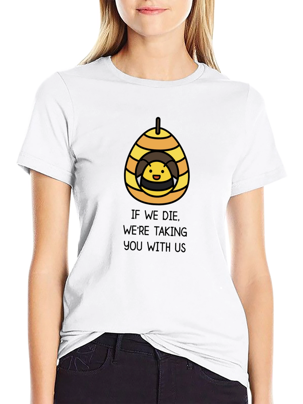 Bee Hive Threat T-Shirt - Funny Graphic Tee