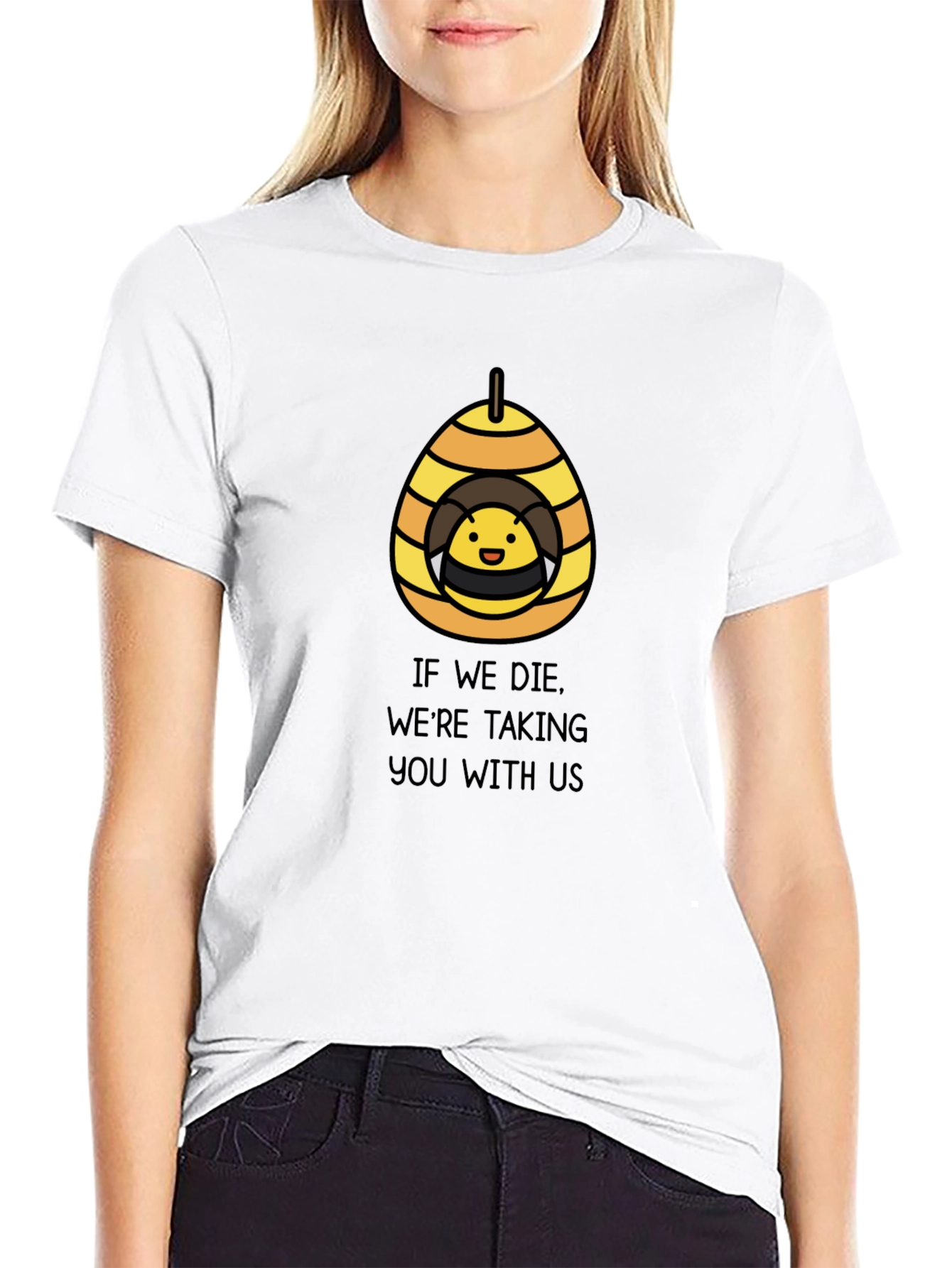 Bee Hive Threat T-Shirt - Funny Graphic Tee