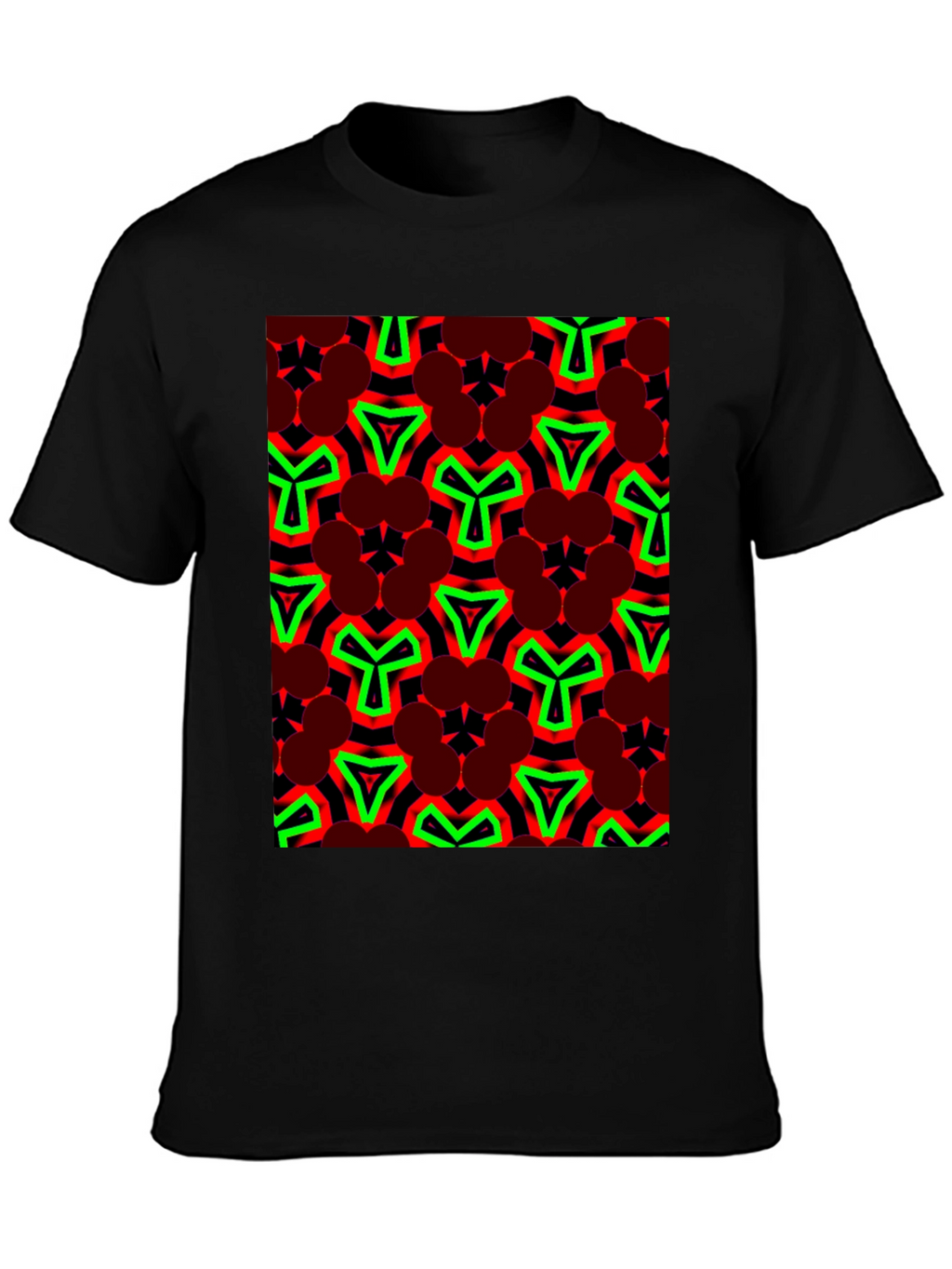 Bold Geometric Print T-Shirt - Eye-Catching Design