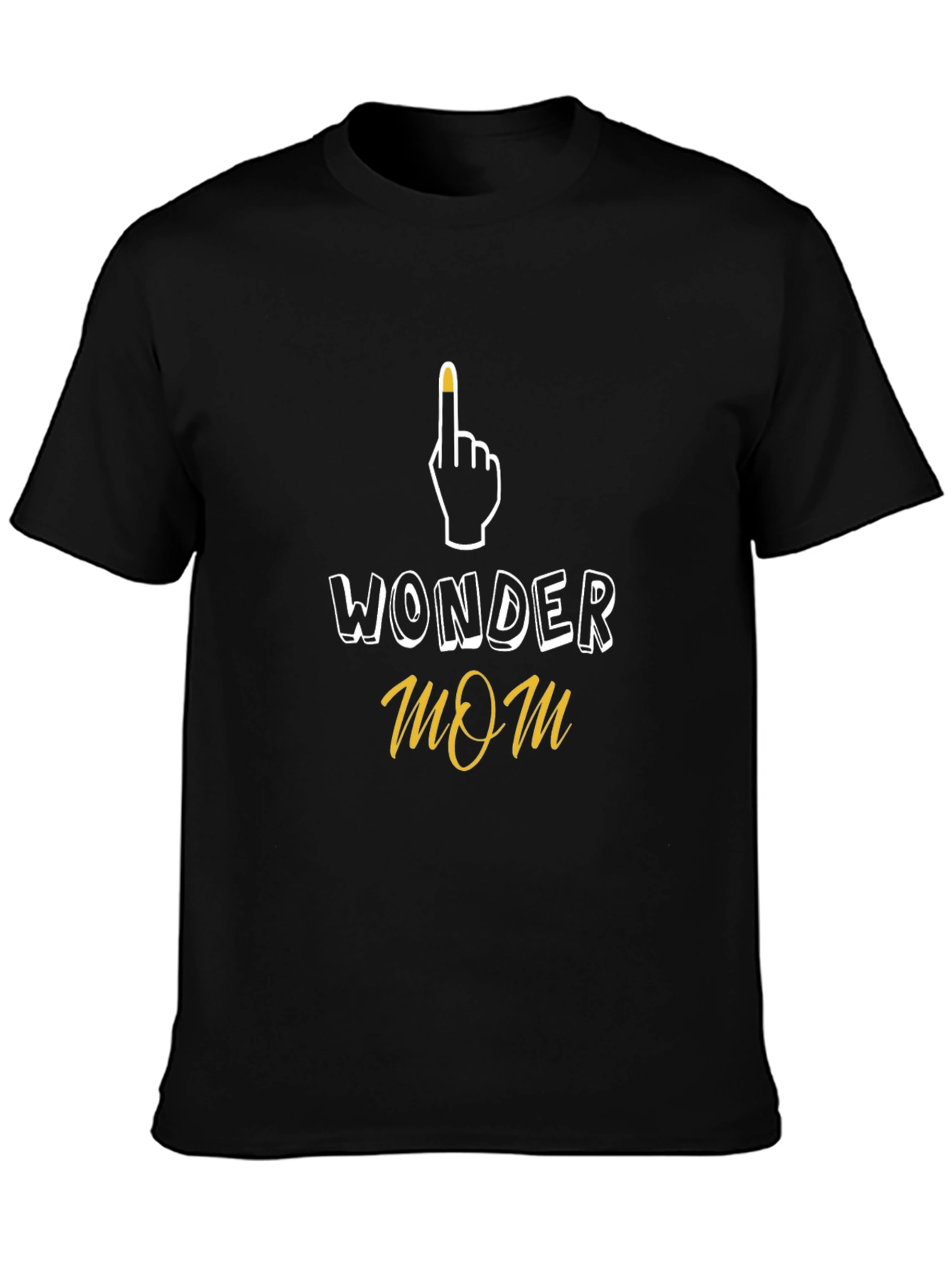 Wonder Mom Graphic T-Shirt - Black