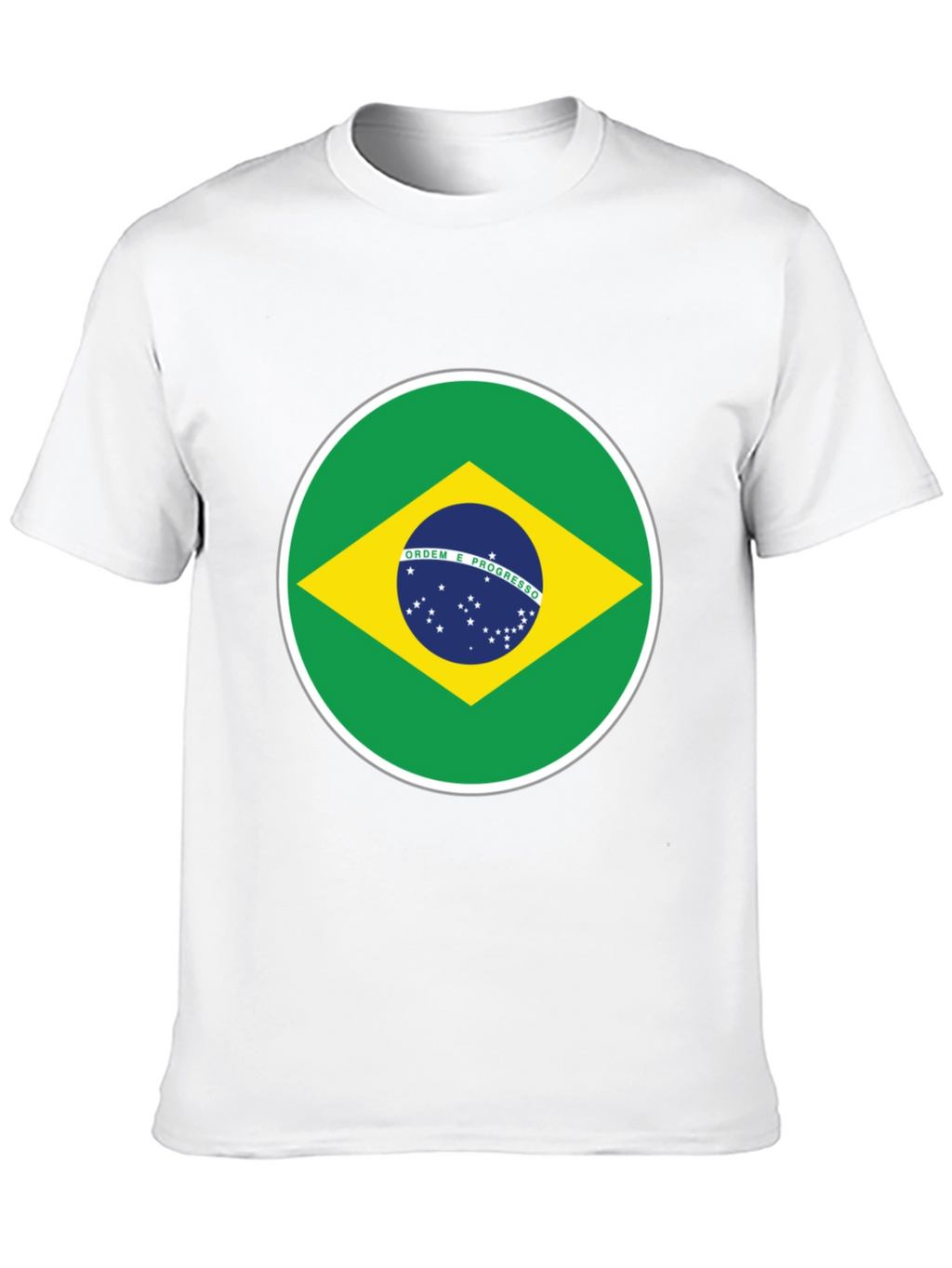 Brazil Flag Graphic T-Shirt - Black Cotton Tee