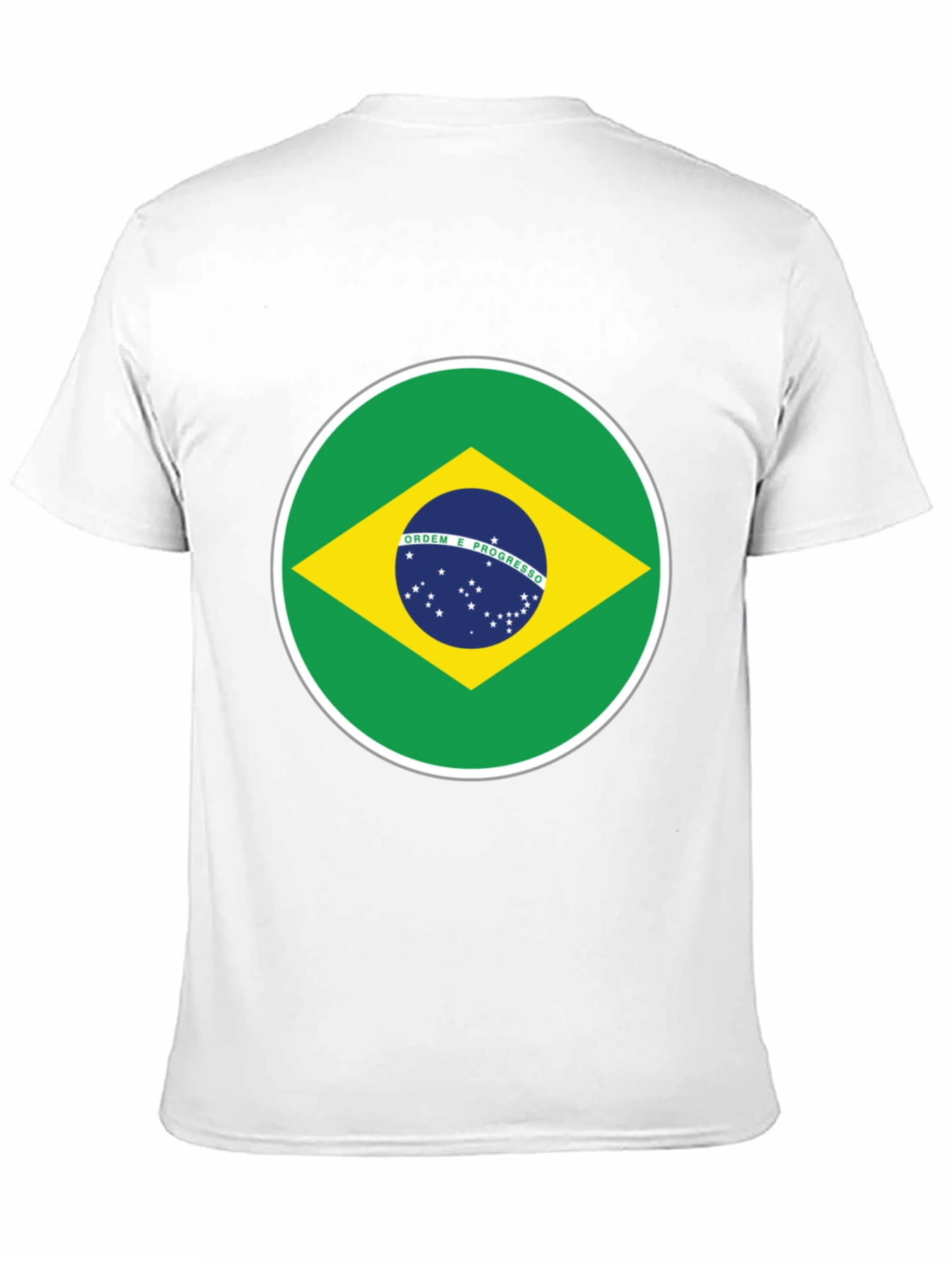 Brazil Flag Graphic T-Shirt - Black Cotton Tee