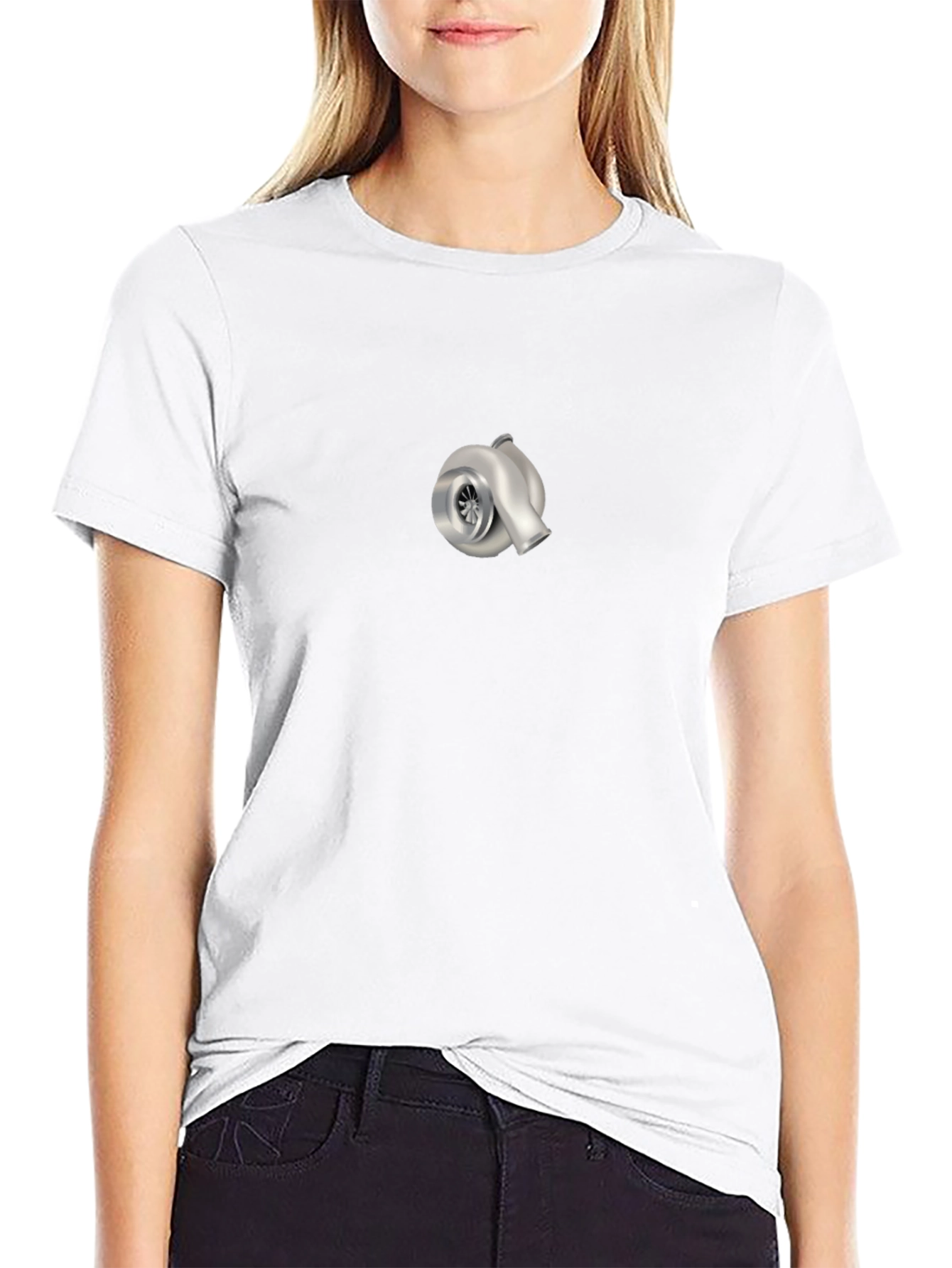 Turbocharged Cool T-Shirt - Black Cotton Blend