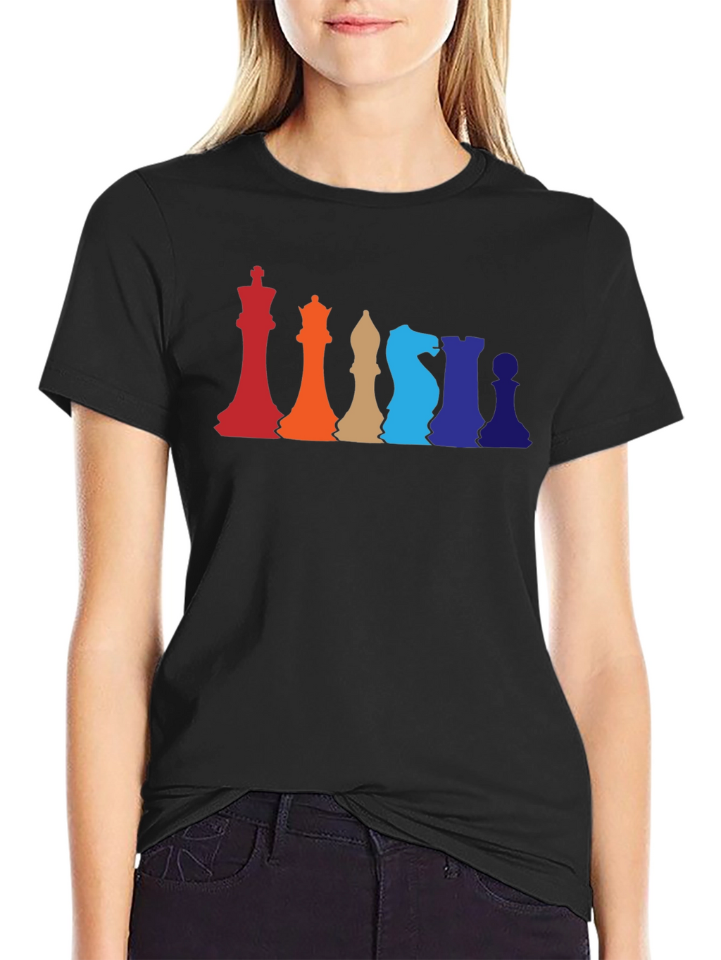 Colorful Chess Piece T-Shirt