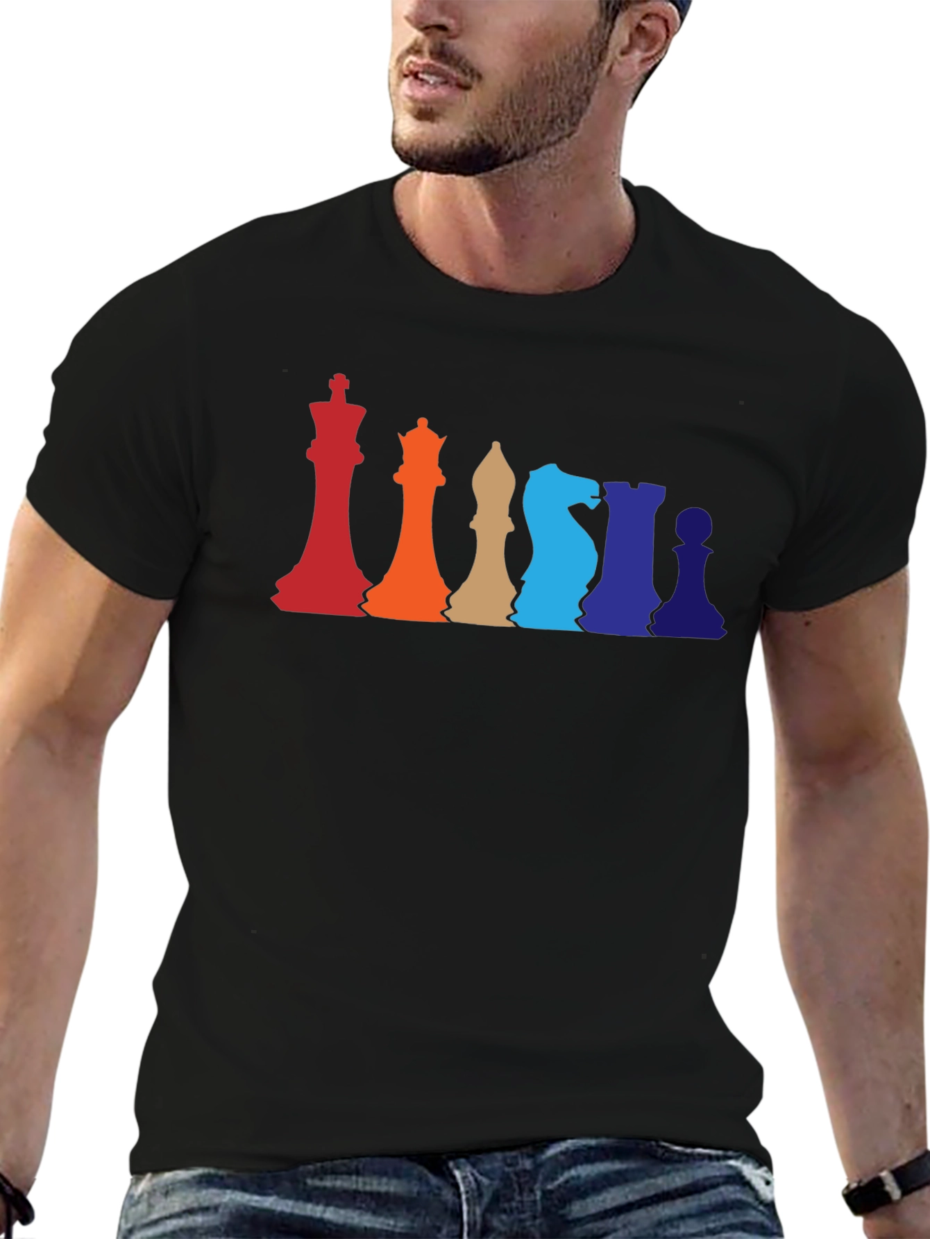 Colorful Chess Piece T-Shirt
