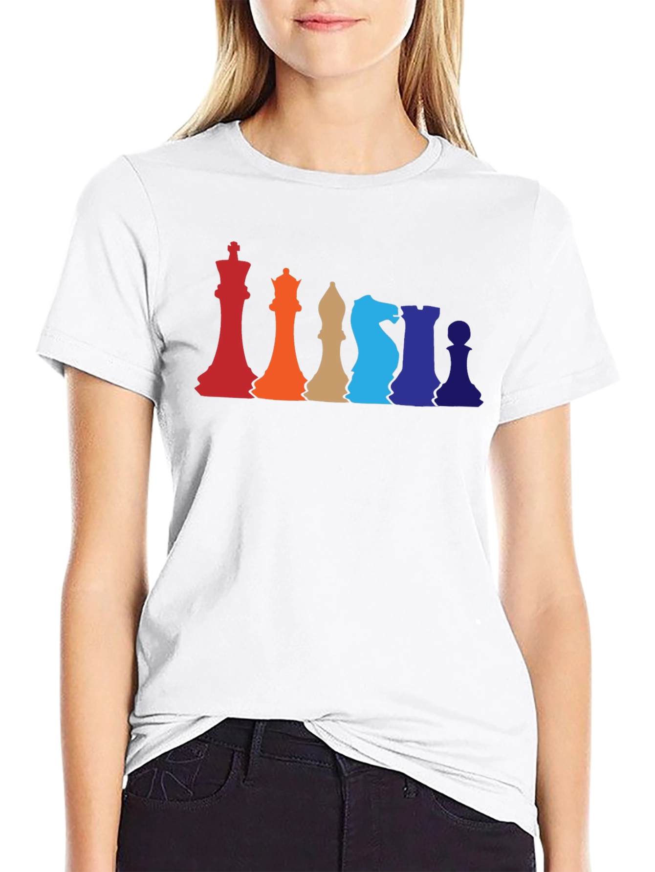 Colorful Chess Piece T-Shirt