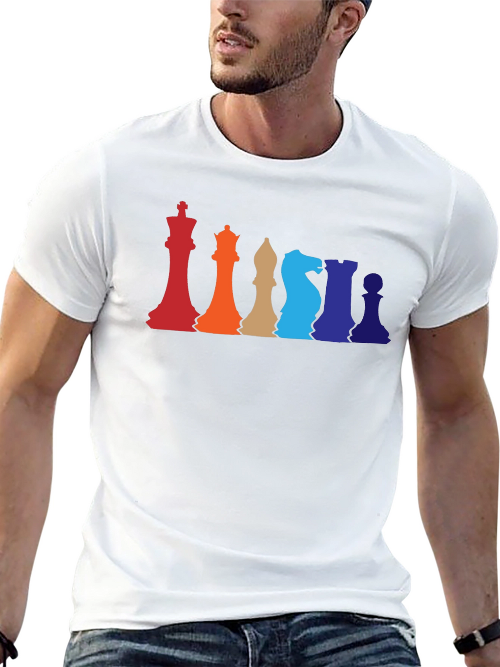 Colorful Chess Piece T-Shirt