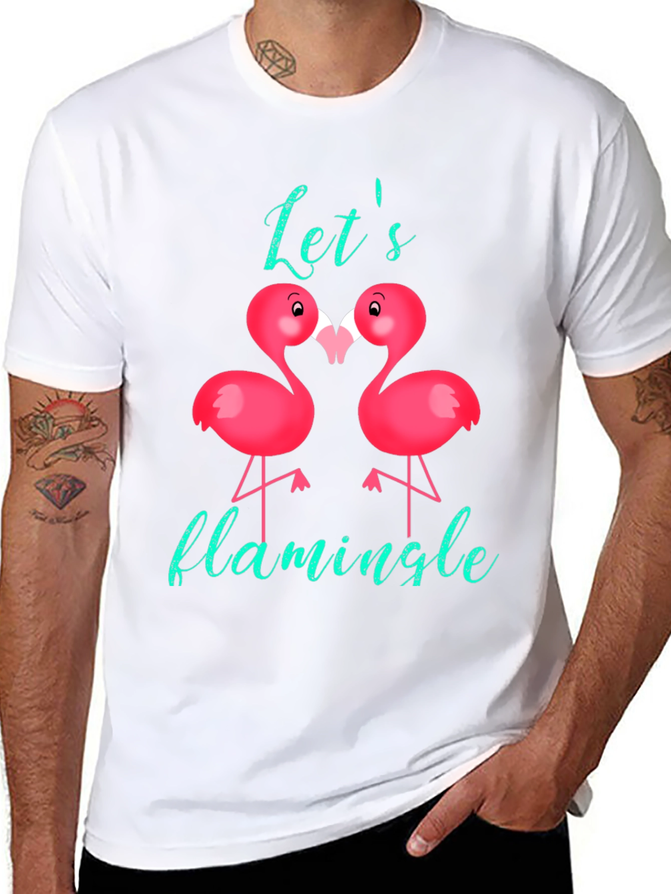 Lets Flamingle Graphic Tee