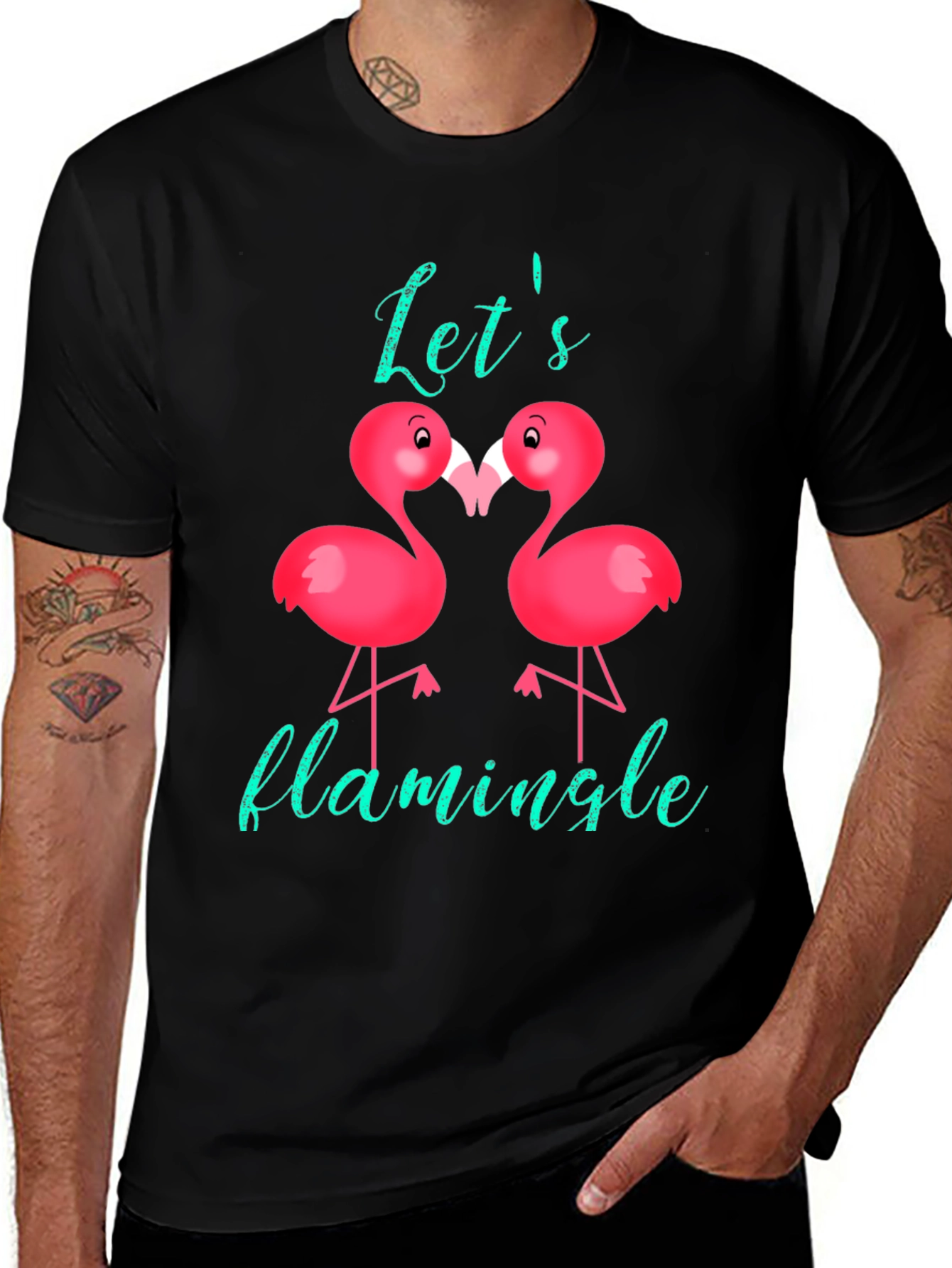 Lets Flamingle Graphic Tee