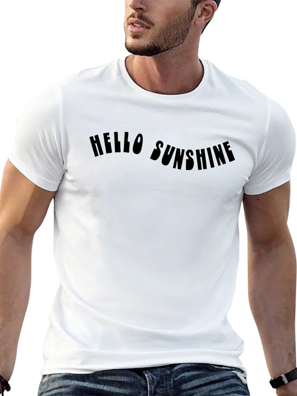 Hello Sunshine Graphic Tee - Black