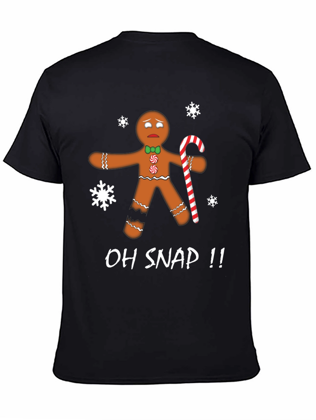 Oh Snap Gingerbread Man Christmas T-Shirt