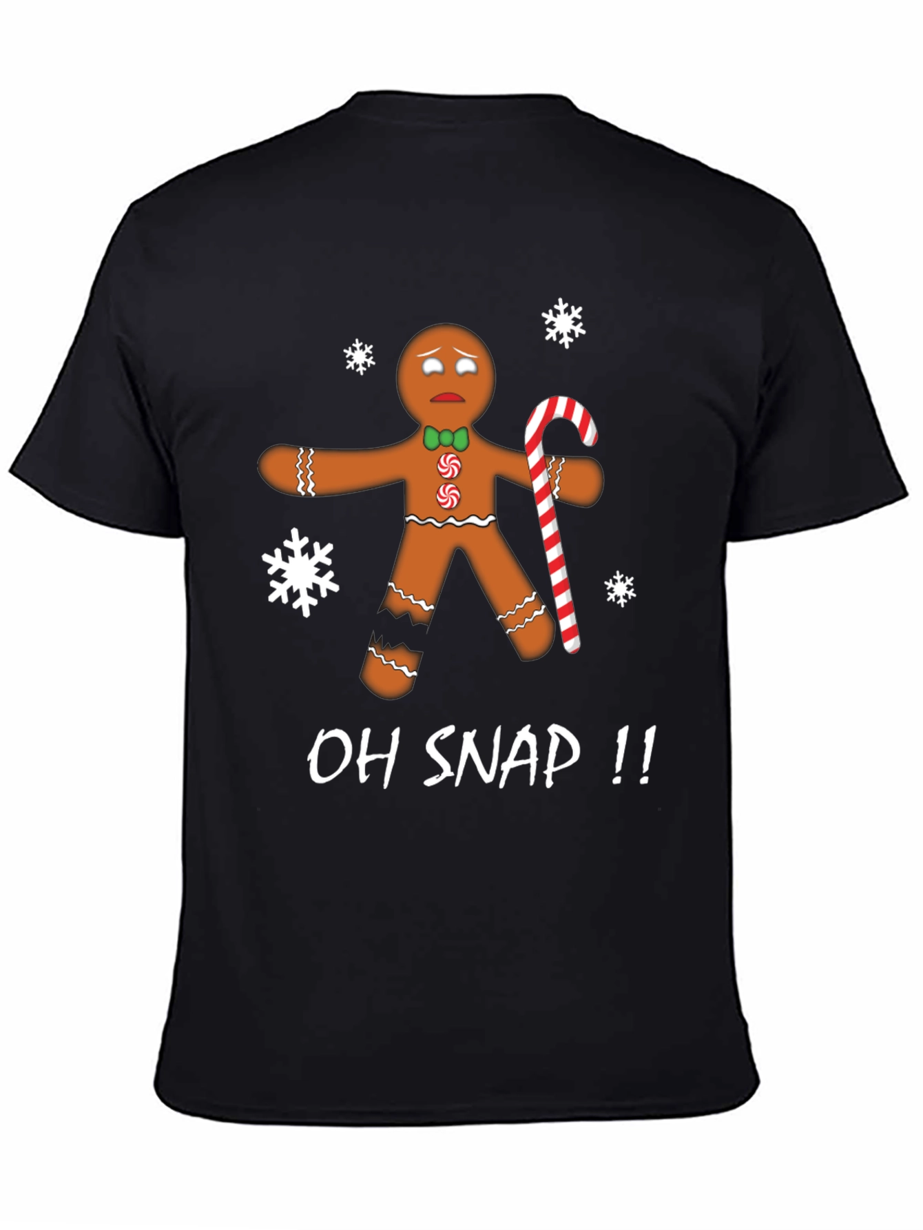 Oh Snap Gingerbread Man Christmas T-Shirt