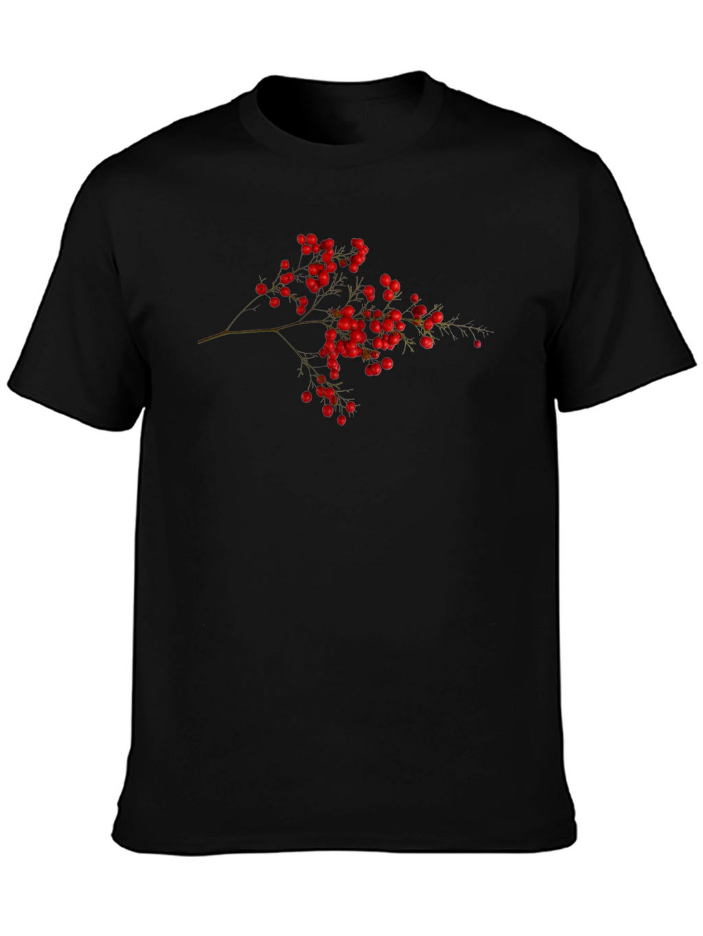 Berry Branch Black T-Shirt
