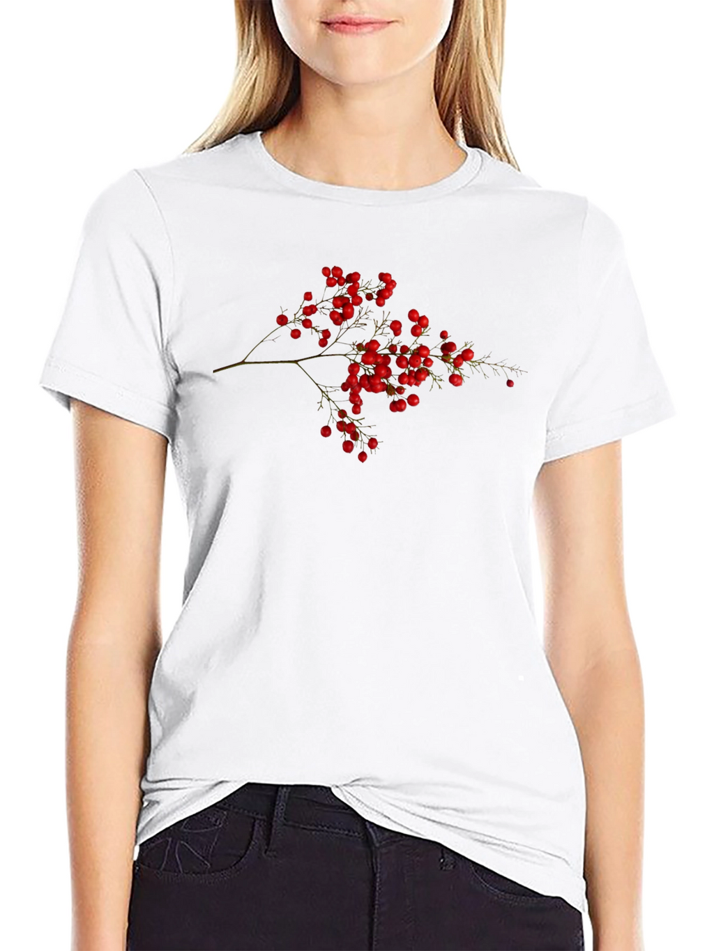 Berry Branch Black T-Shirt