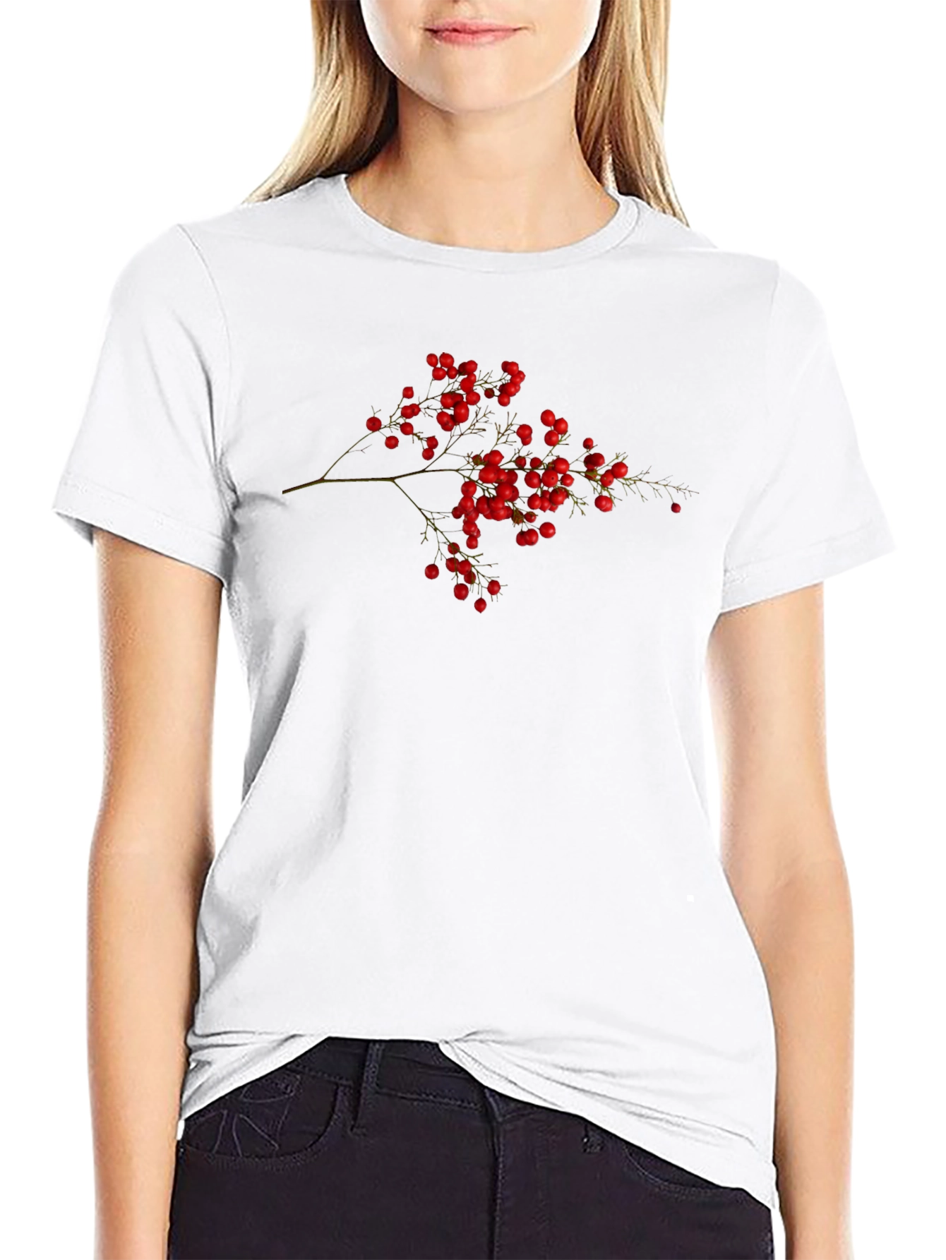 Berry Branch Black T-Shirt
