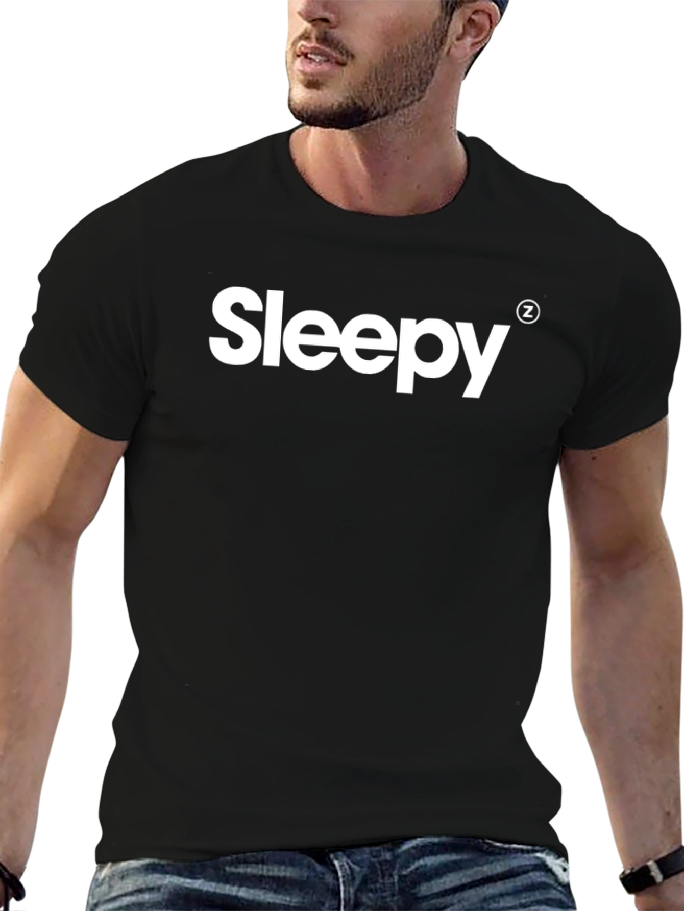 Sleepy Graphic T-Shirt - Mens Casual Tee