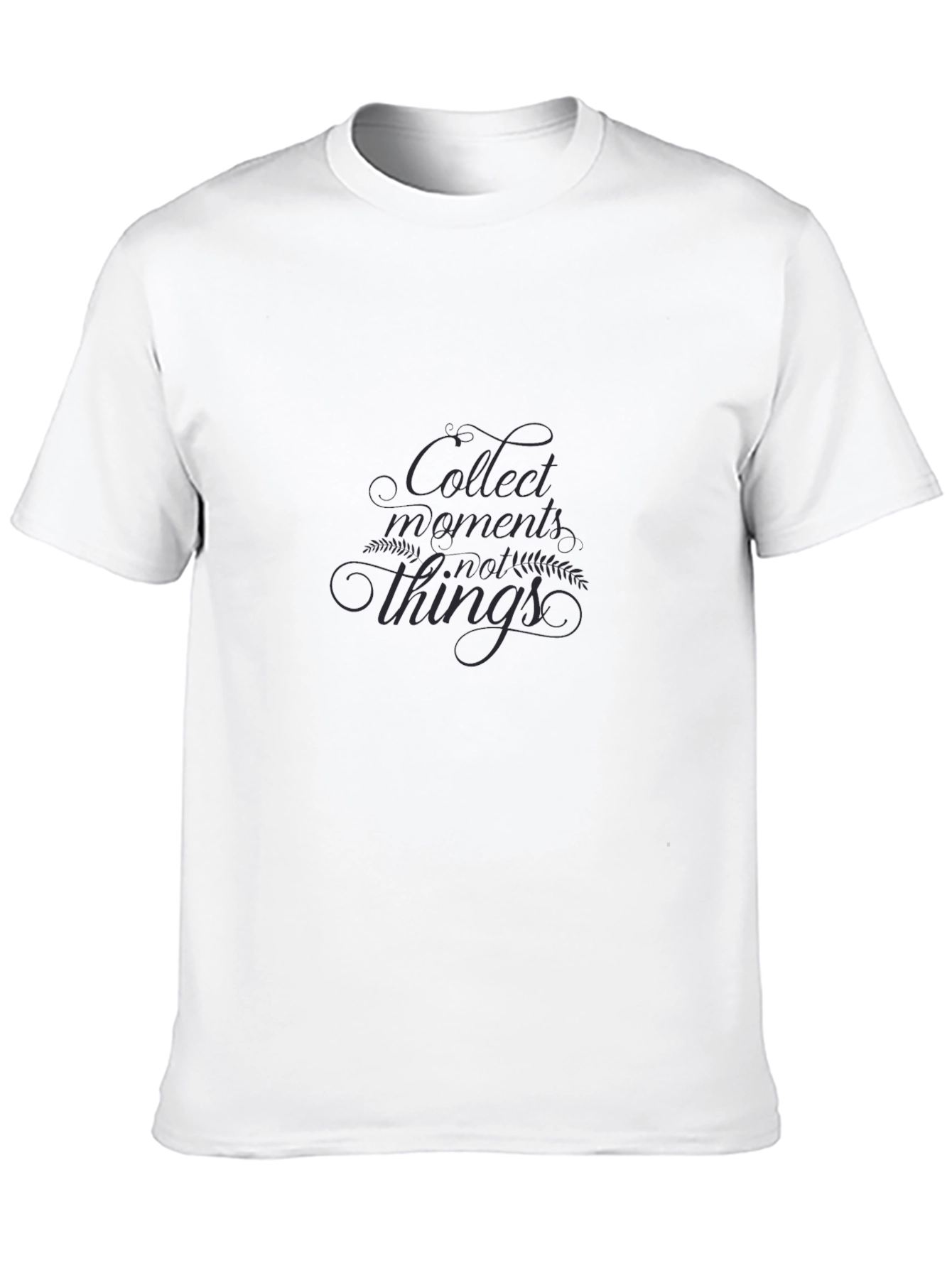Collect Moments Tee - Stylish Black Graphic T-Shirt