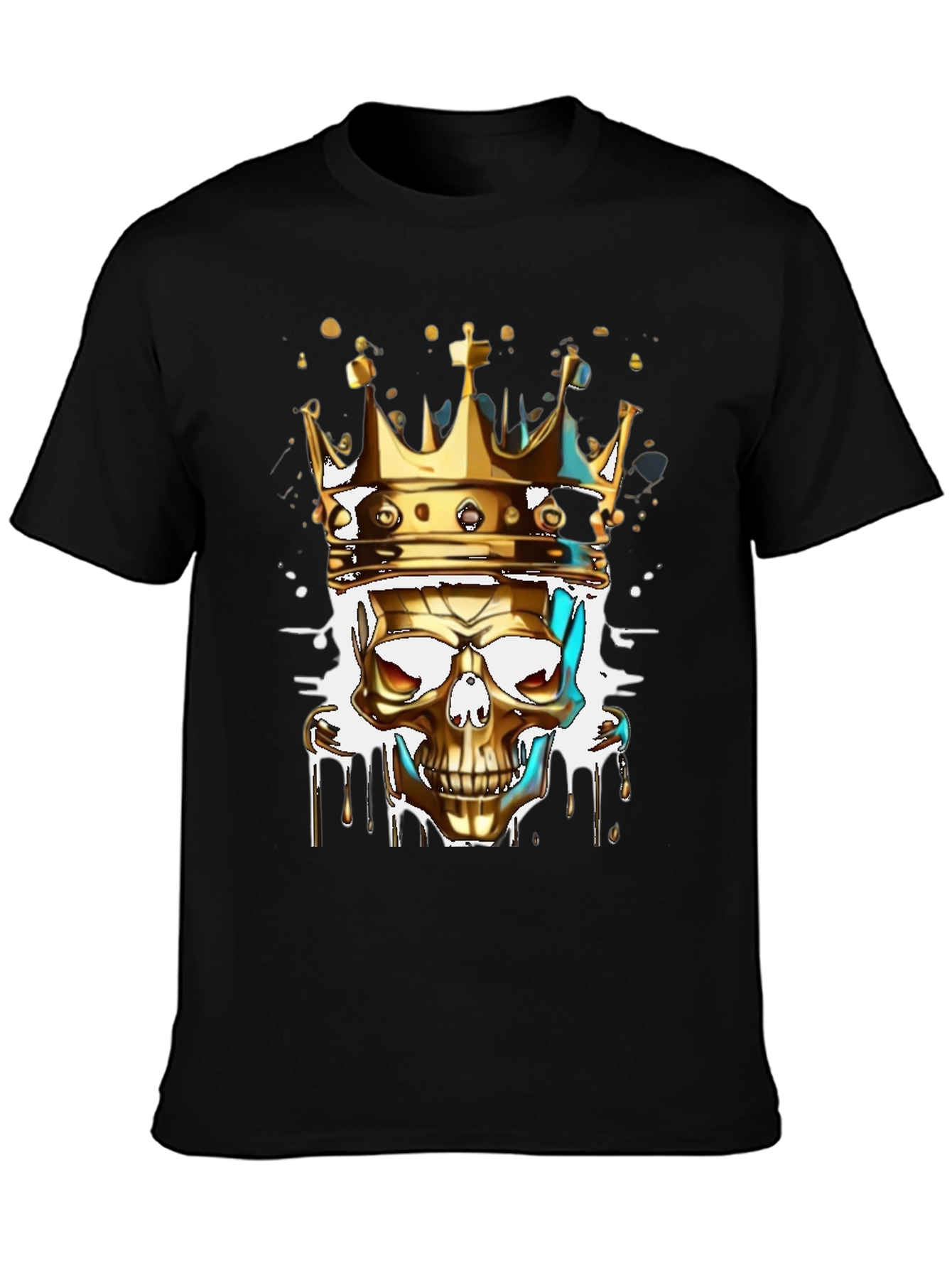 Golden Skull King Graphic Tee