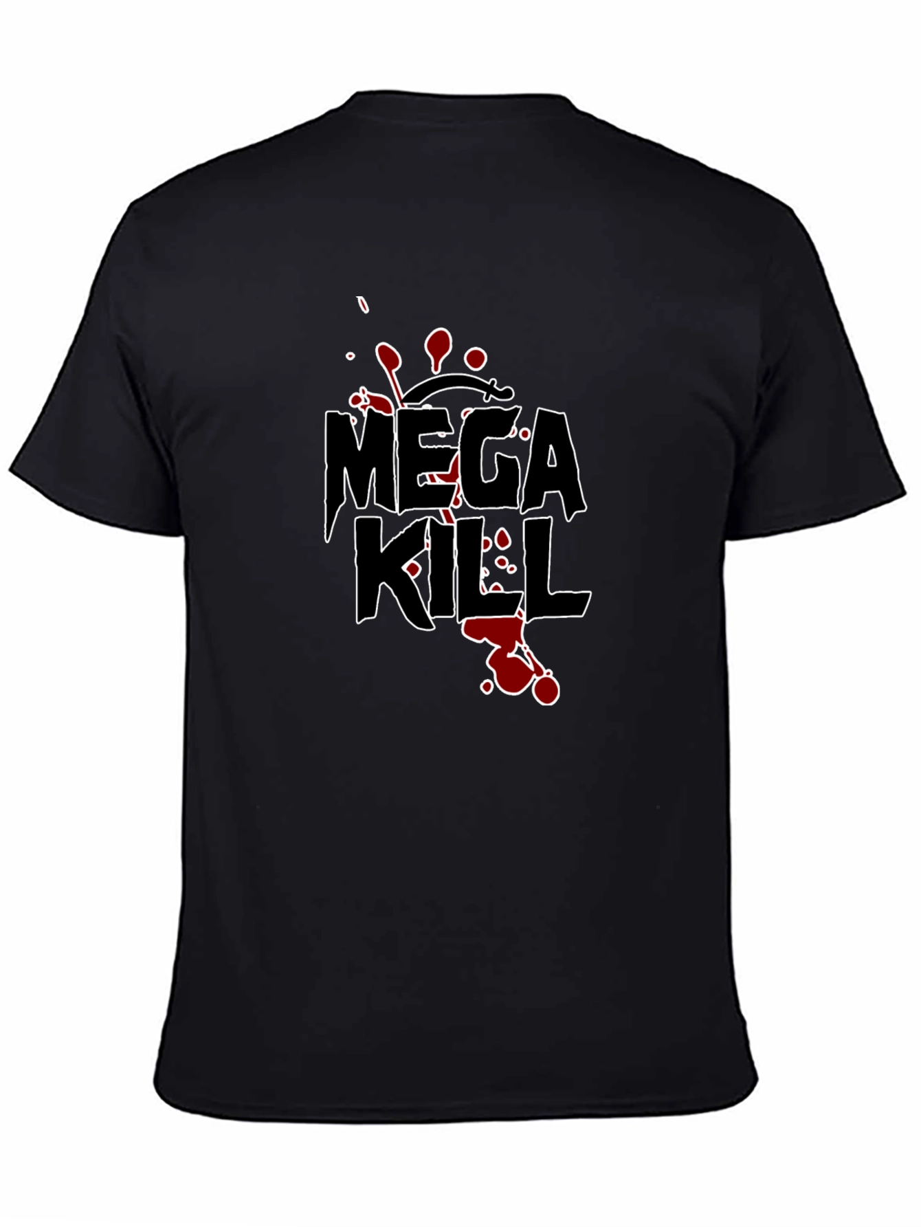 Mega Kill Graphic Tee - Black Cotton T-Shirt