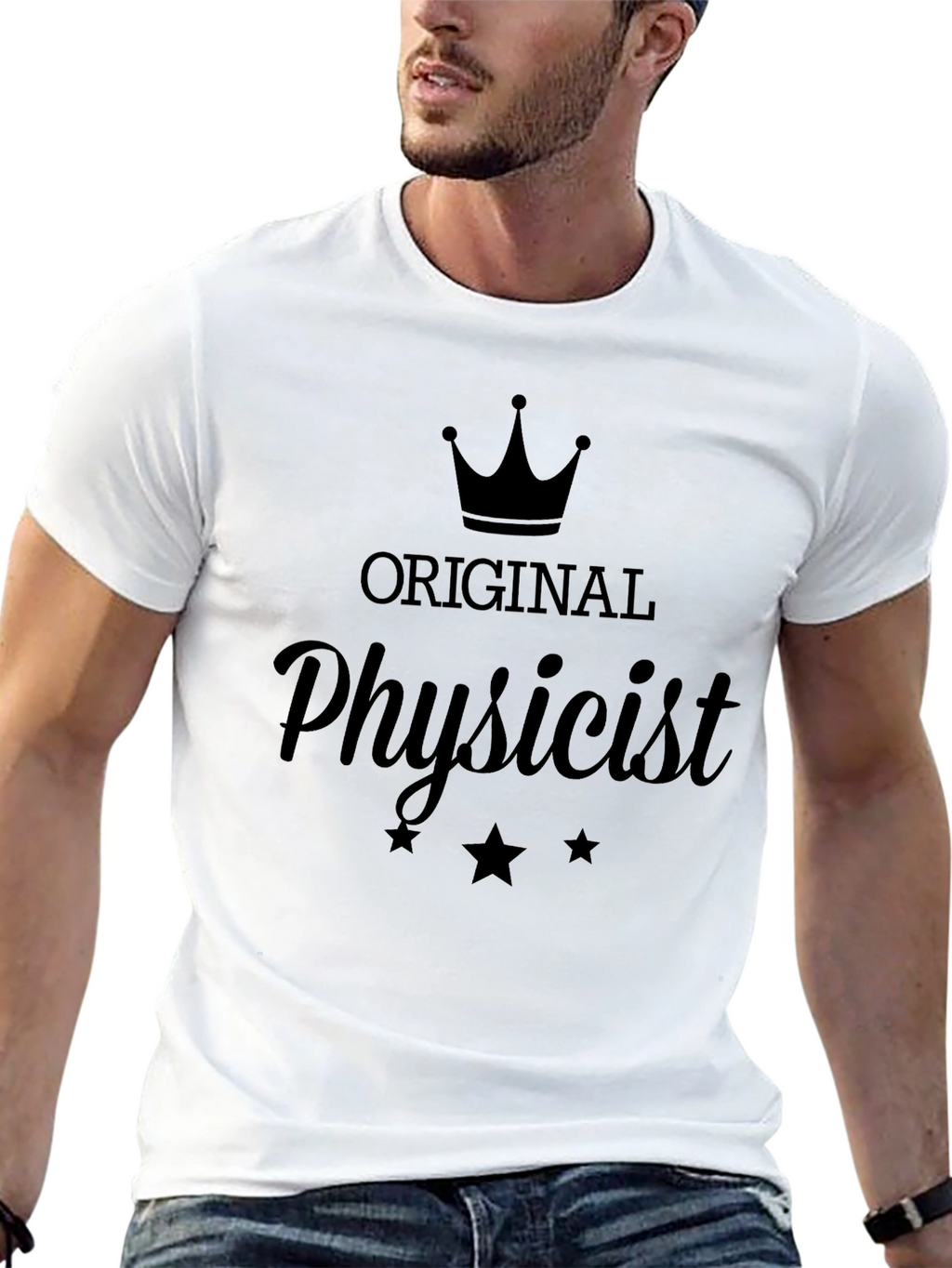 Original Physicist Graphic Tee - Black Crew Neck