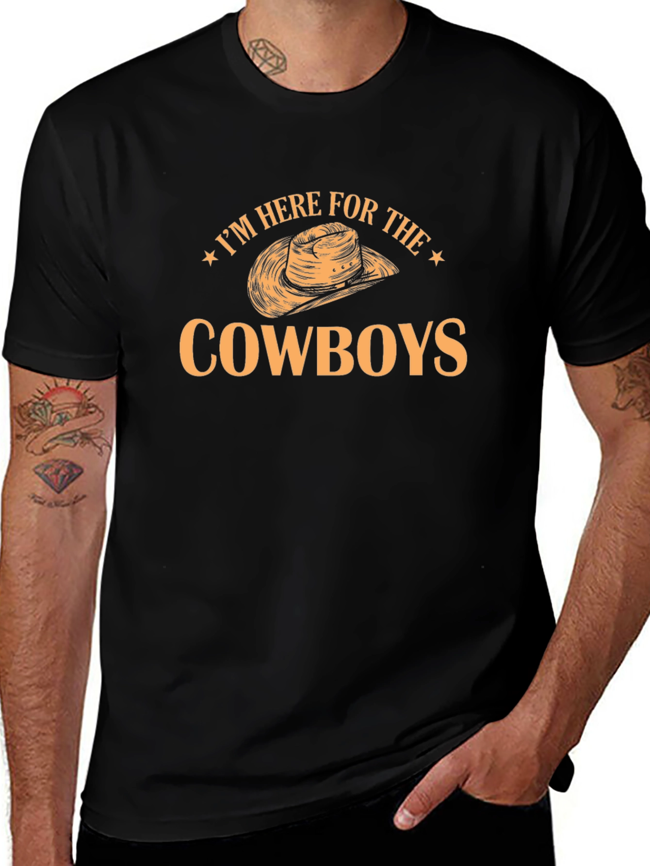 Cowboys Graphic T-Shirt - Here for the Cowboys!