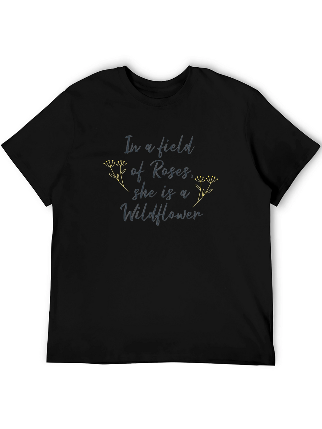 Wildflower Graphic T-Shirt - Black