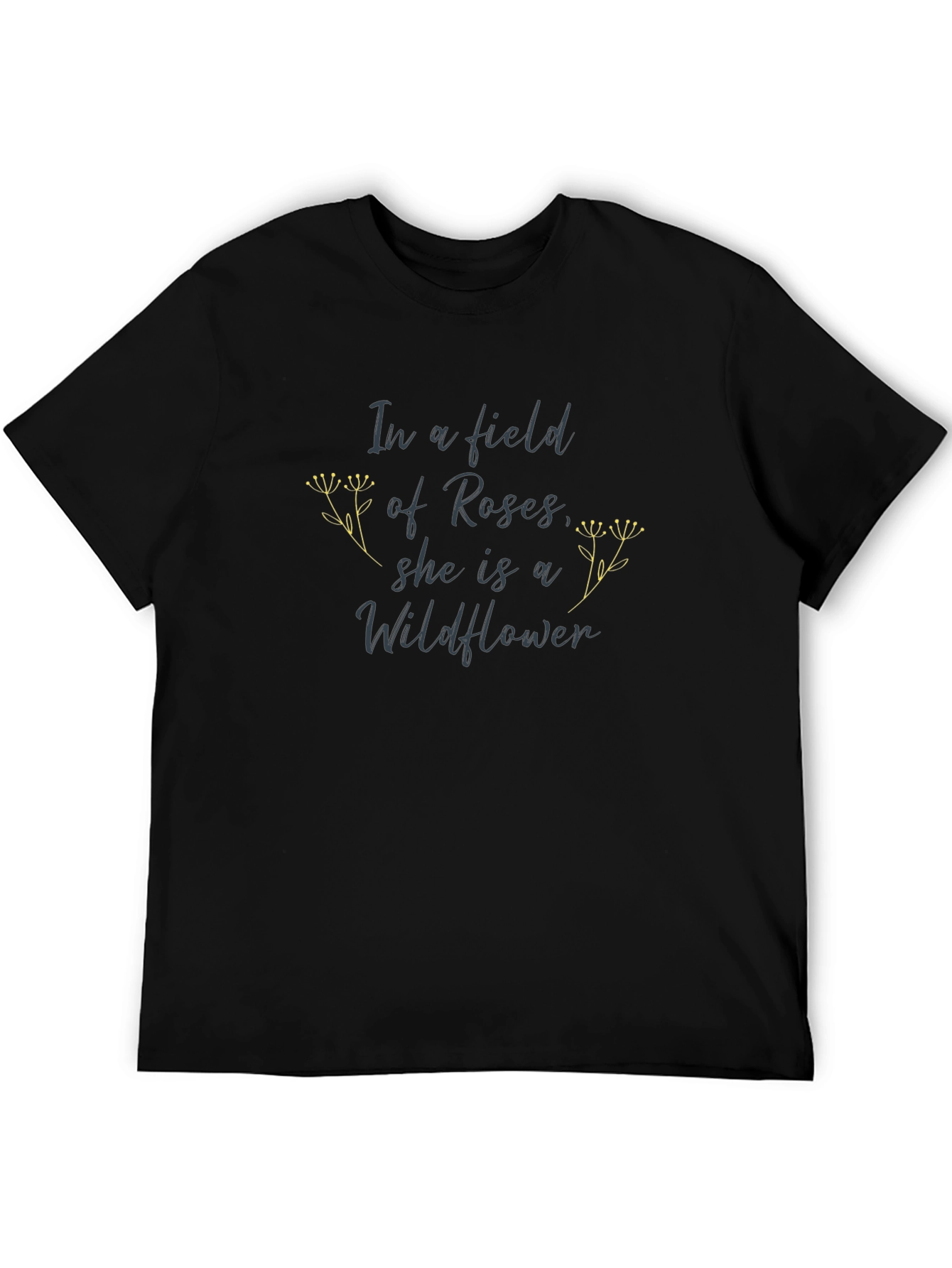 Wildflower Graphic T-Shirt - Black