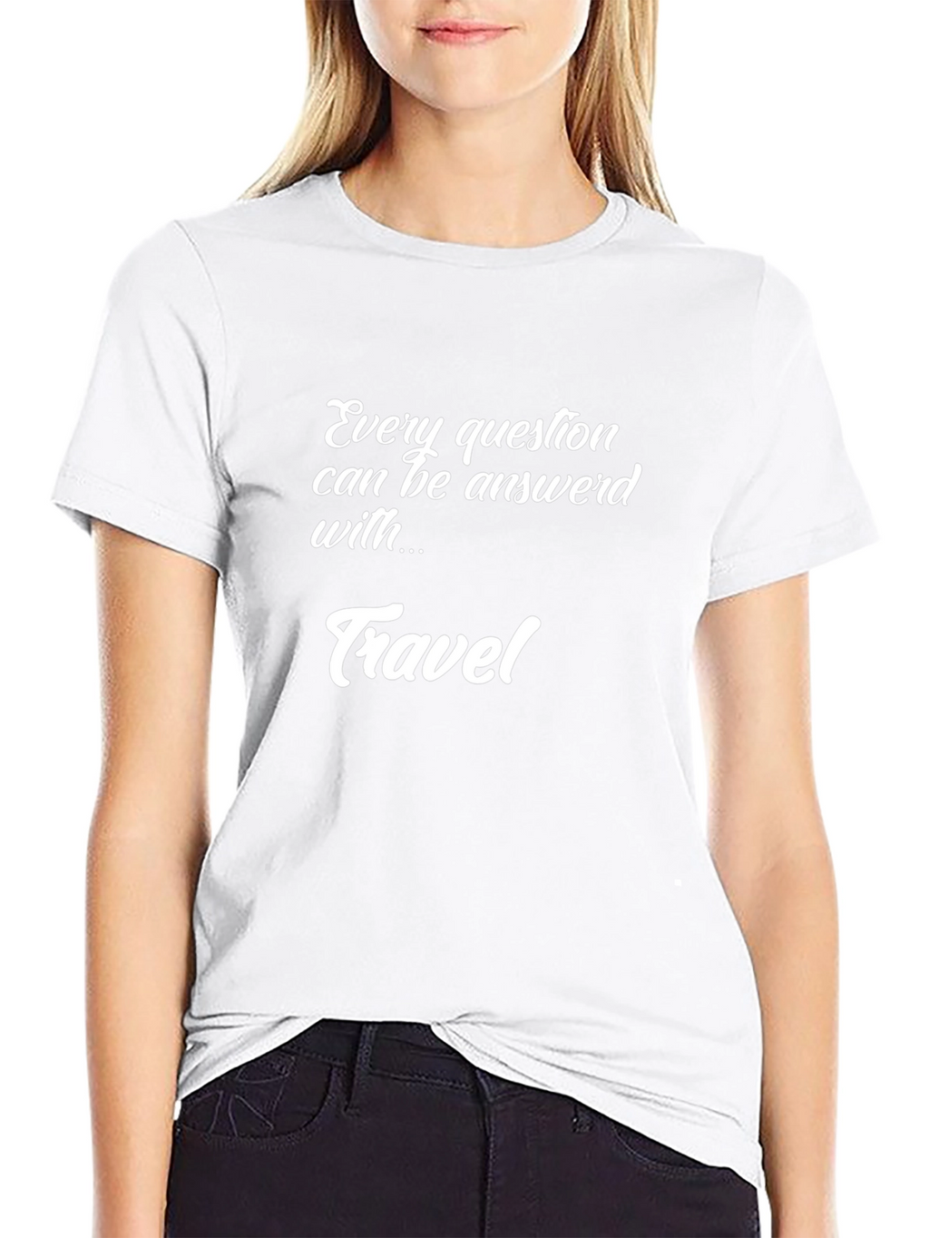Travel Quote Graphic Tee - Black Unisex T-Shirt
