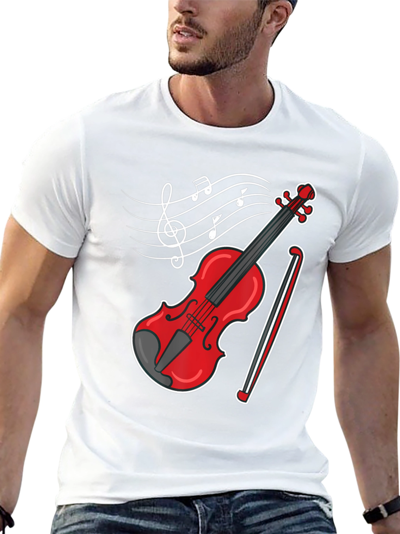 Musical Violin Graphic T-Shirt