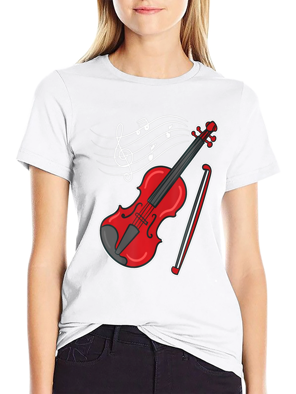 Musical Violin Graphic T-Shirt