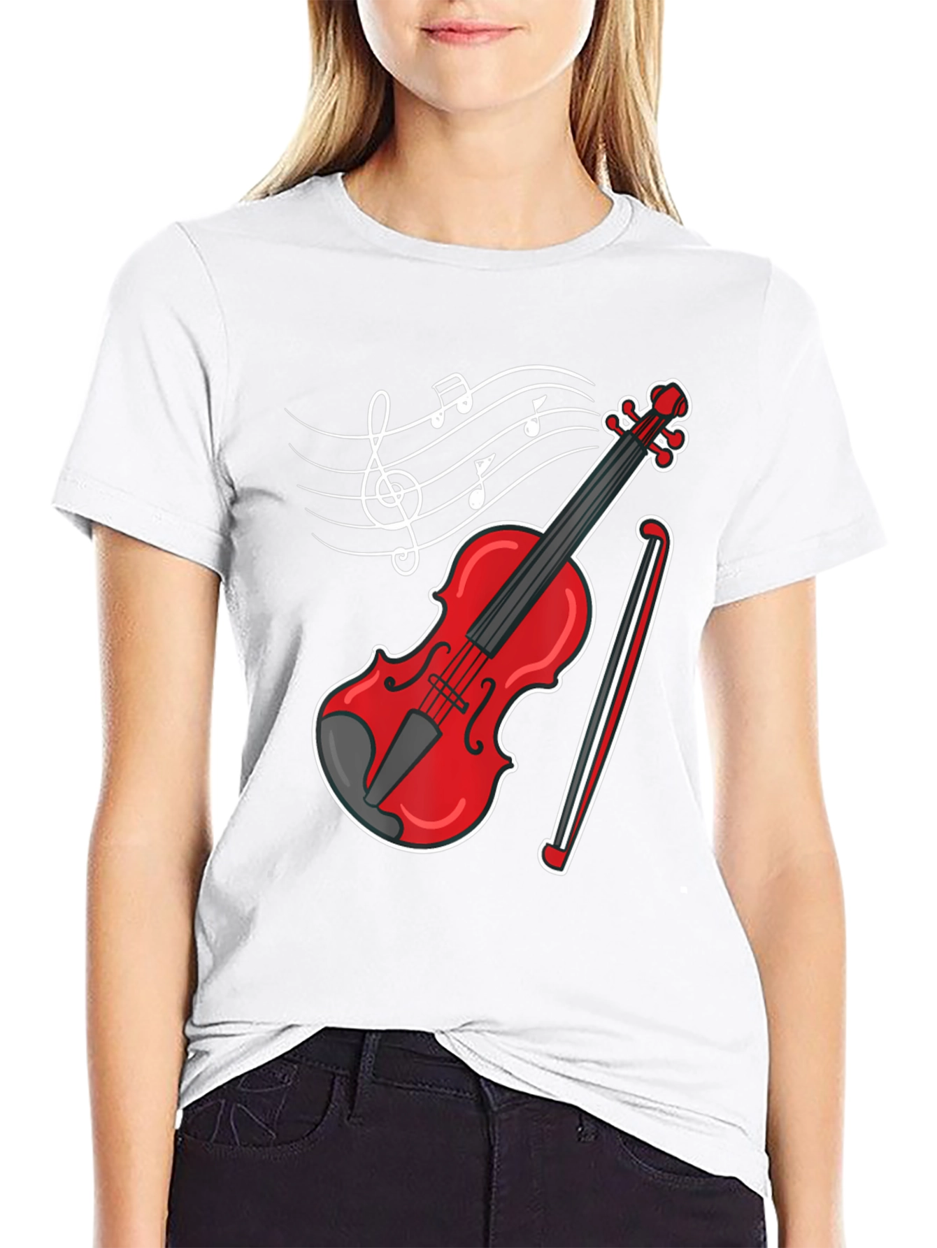Musical Violin Graphic T-Shirt