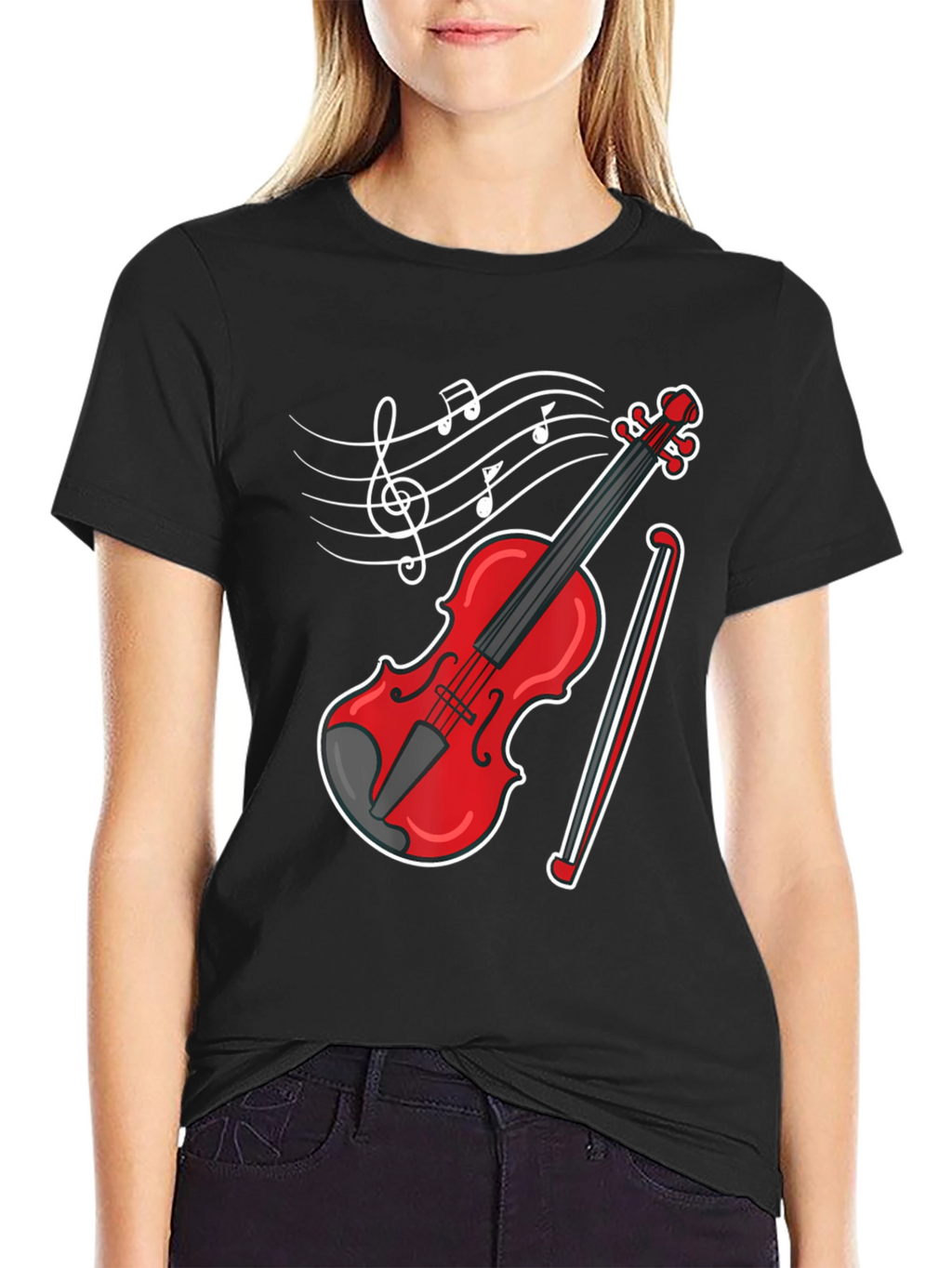 Musical Violin Graphic T-Shirt