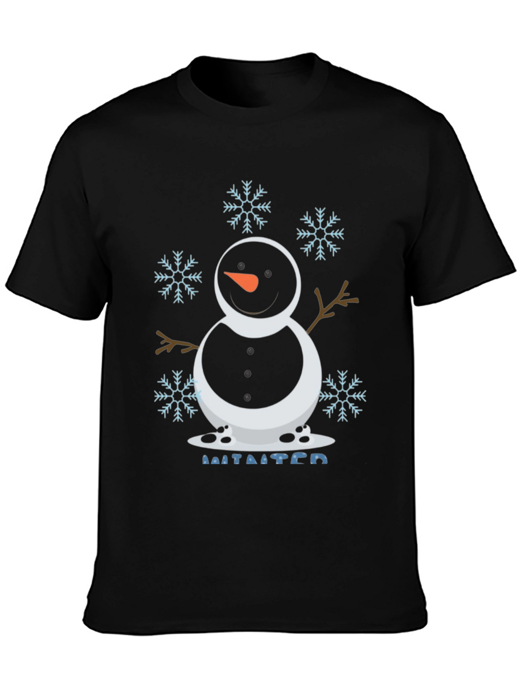 Snowman Winter Holiday T-Shirt - Festive Season Tee